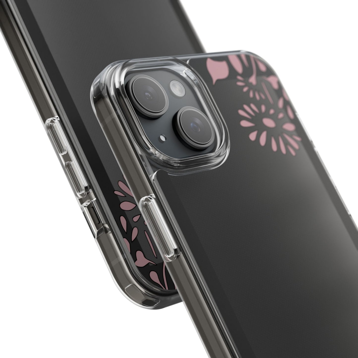 Elegant Floral Clear Phone Case β Minimalist Chic Protection