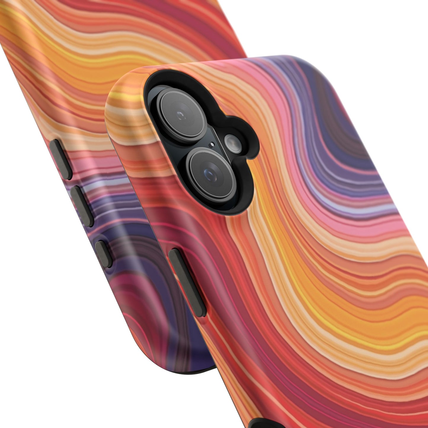 Lava Flow iPhone Case - Abstract Swirl Design, Trendy Aesthetic Gift Idea