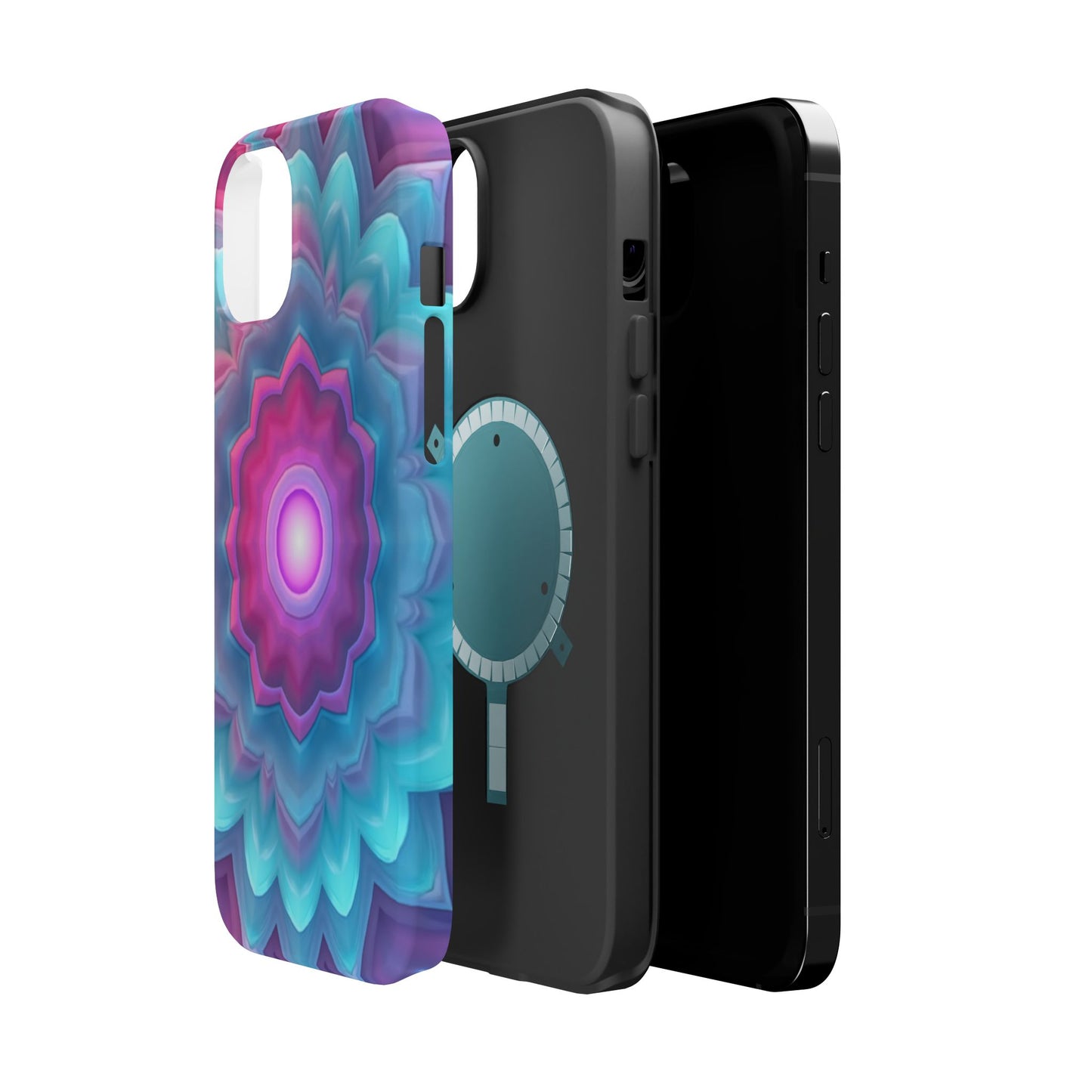 Cosmic Bloom iPhone Case - Galaxy Floral Design, Aesthetic Gift Idea