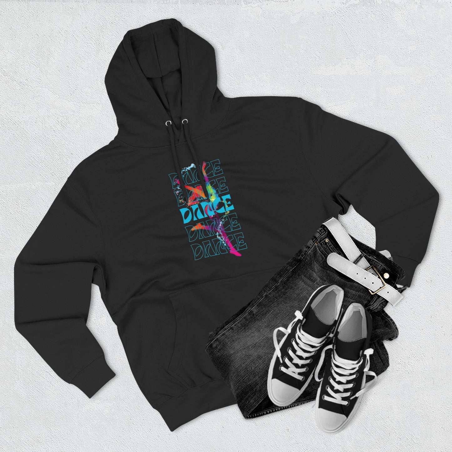 “Dance Dance Dance” Graphic Pullover, Motivational Dancer Gift, Dance Moms Inspired Apparel, Cozy Unisex Hoodie