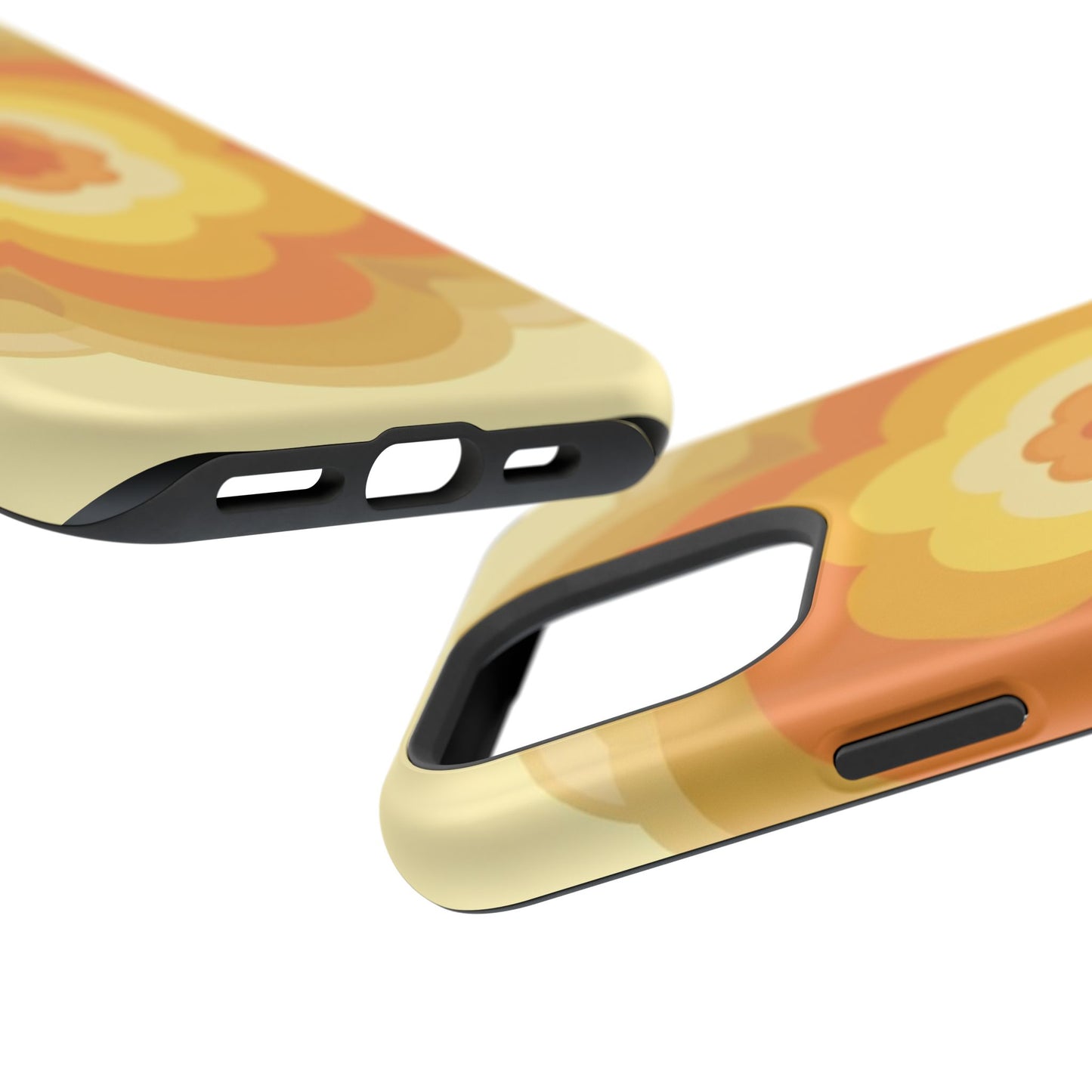Vintage Floral iPhone Case - 70s Retro Flower Design, Groovy Aesthetic Gift Idea