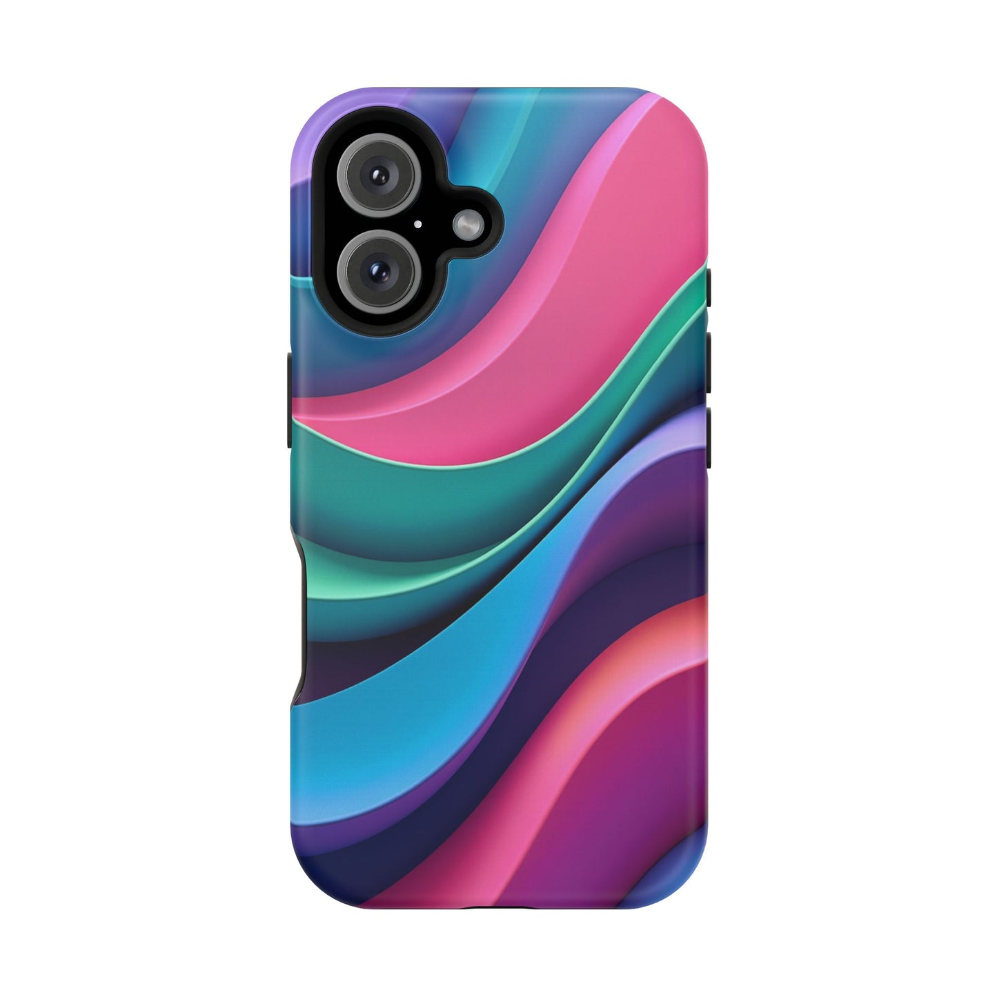 Aesthetic Wave Phone Case - Colorful iPhone Case, Ocean Gift Idea, Trendy Summer Accessory