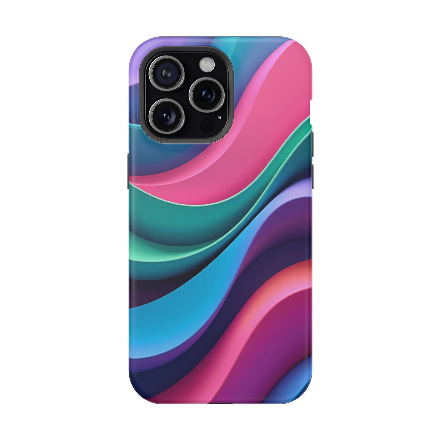 Aesthetic Wave Phone Case - Colorful iPhone Case, Ocean Gift Idea, Trendy Summer Accessory