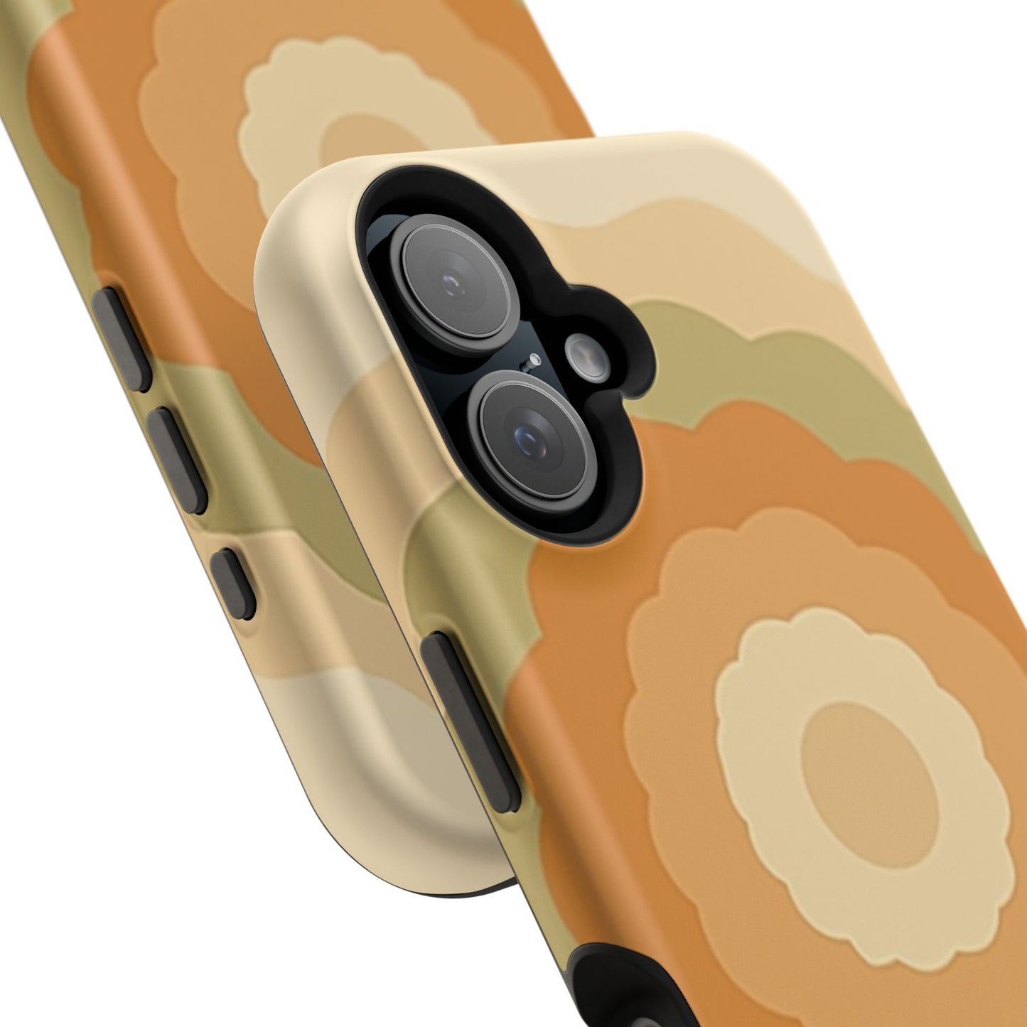 Retro Bloom iPhone Case - 70s Floral Design, Vintage Aesthetic Gift Idea