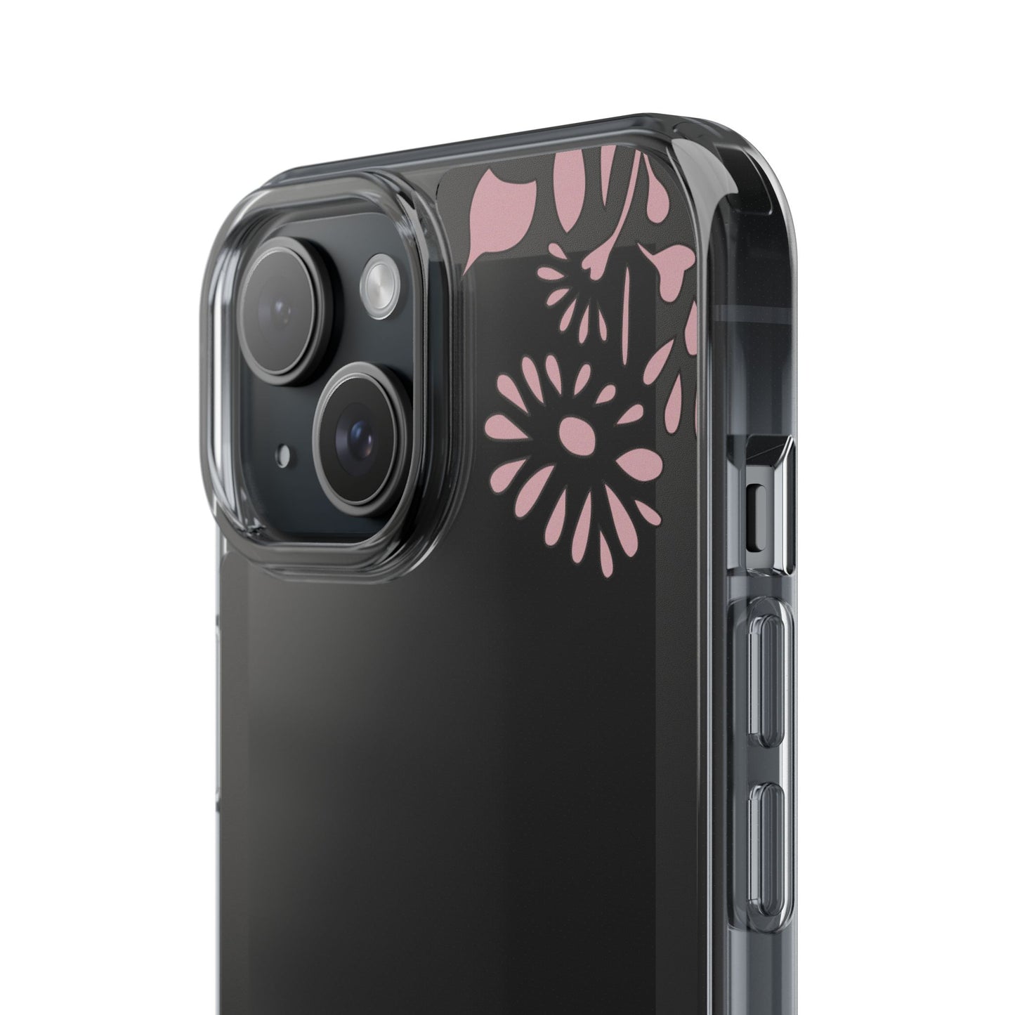 Elegant Floral Clear Phone Case β Minimalist Chic Protection