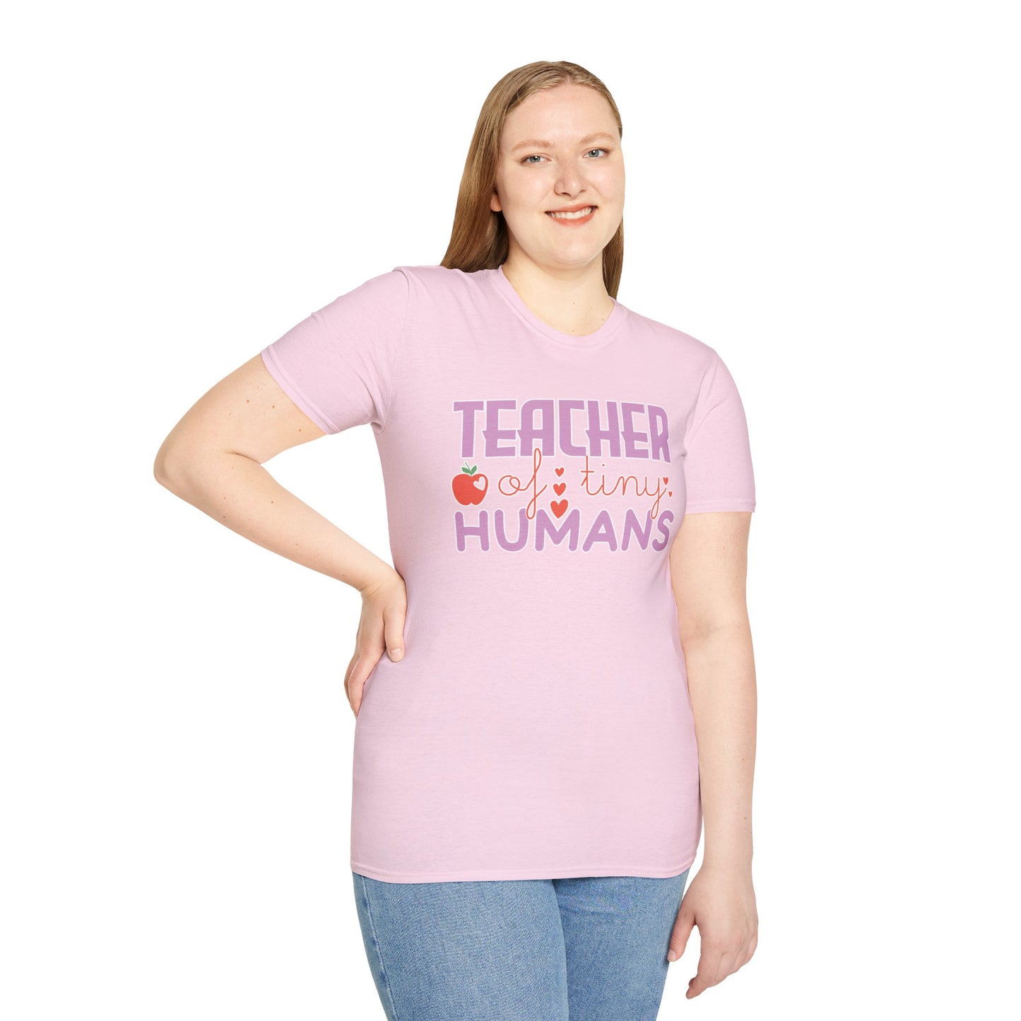 Teacher Appreciation Gift - “Teacher of Tiny Humans” Cute Tee, Preschool Teacher Shirt, Kindergarten Educator Gift