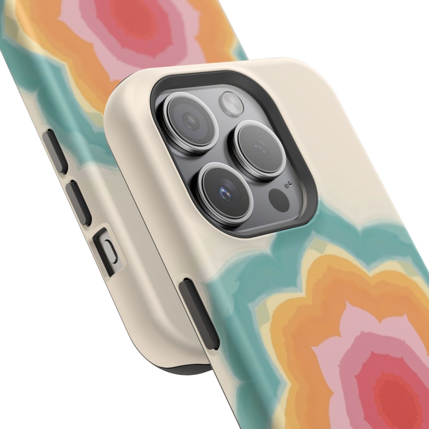 Floral Bloom iPhone Case - Retro Flower Power Design, Aesthetic Gift Idea