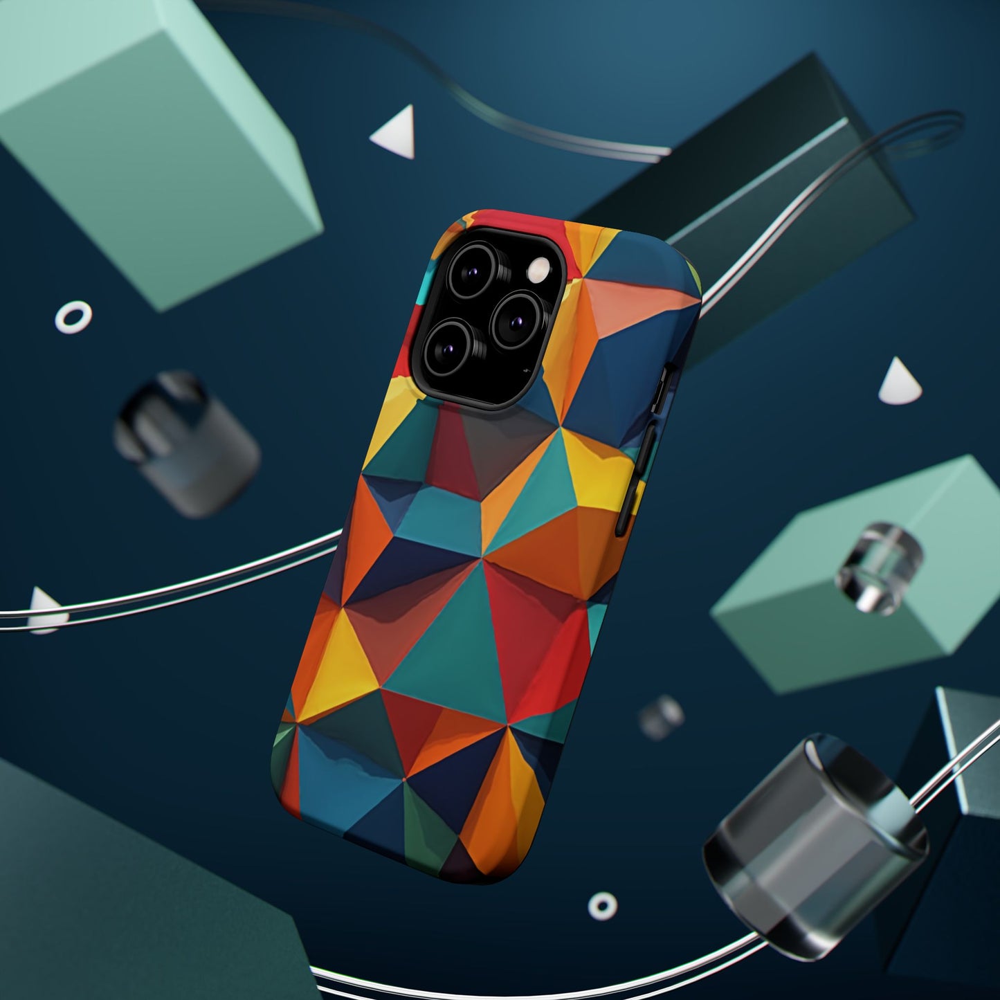 Prism Burst Phone Case for iPhone | Abstract Geometric Slim Protective Cover