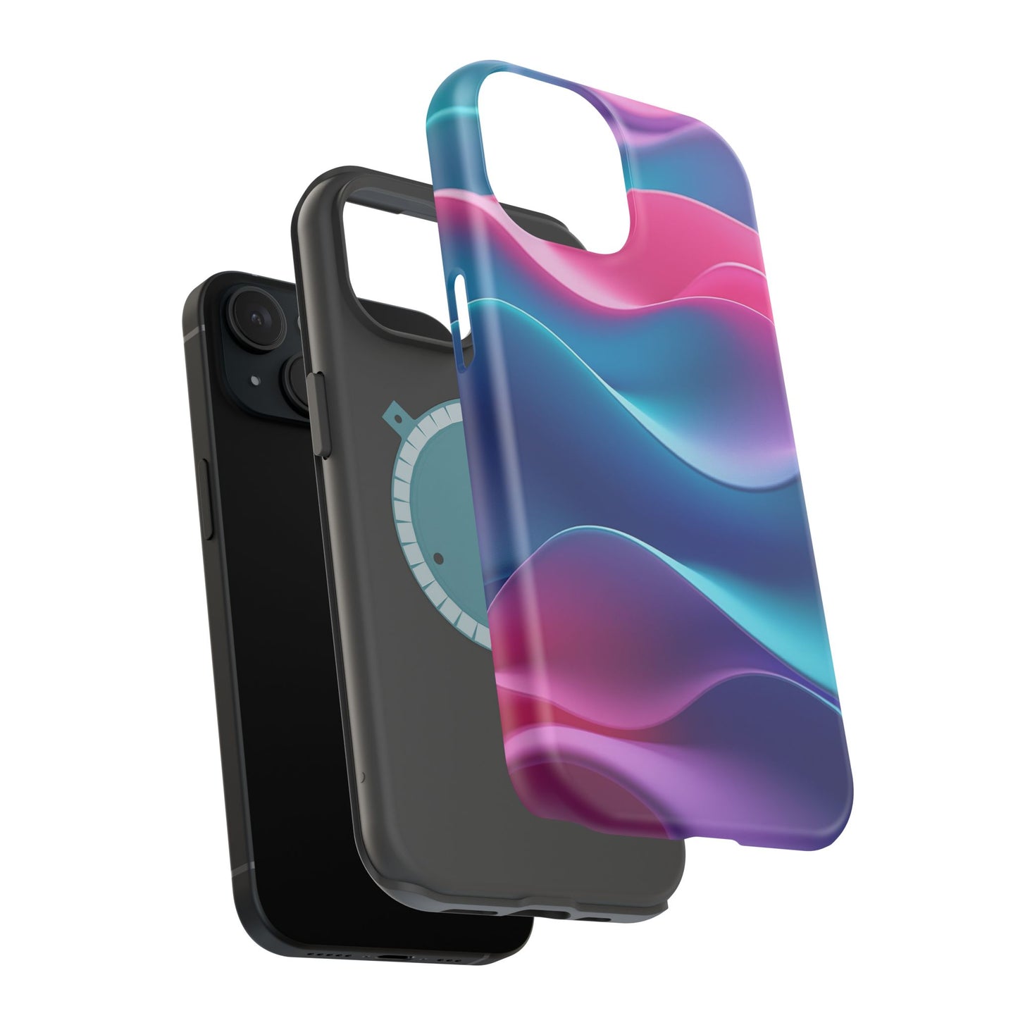 Aesthetic Wave Phone Case - Pastel iPhone Case, Cute Tumbler Gift Idea, Soft Girl Design