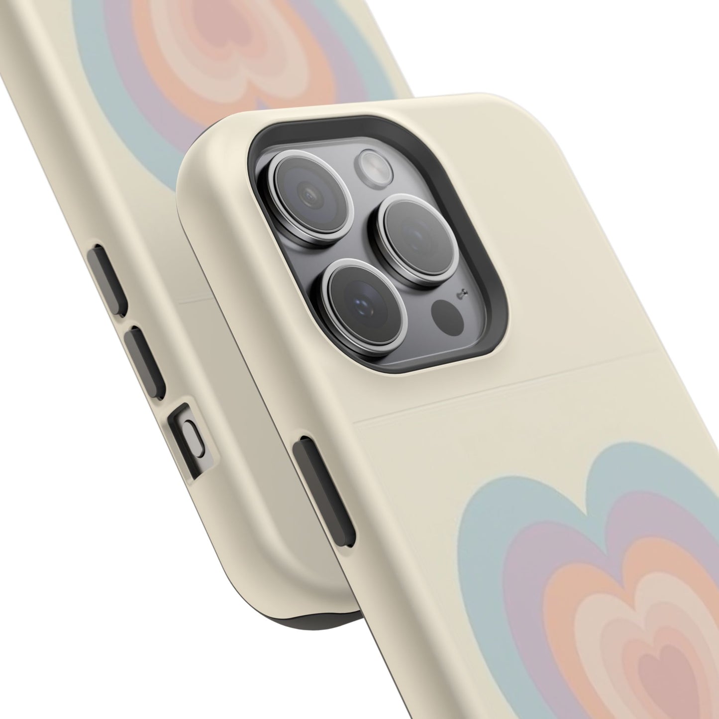 Pastel Heart iPhone Case - Retro Aesthetic Y2K Gift - Cute Phone Accessories
