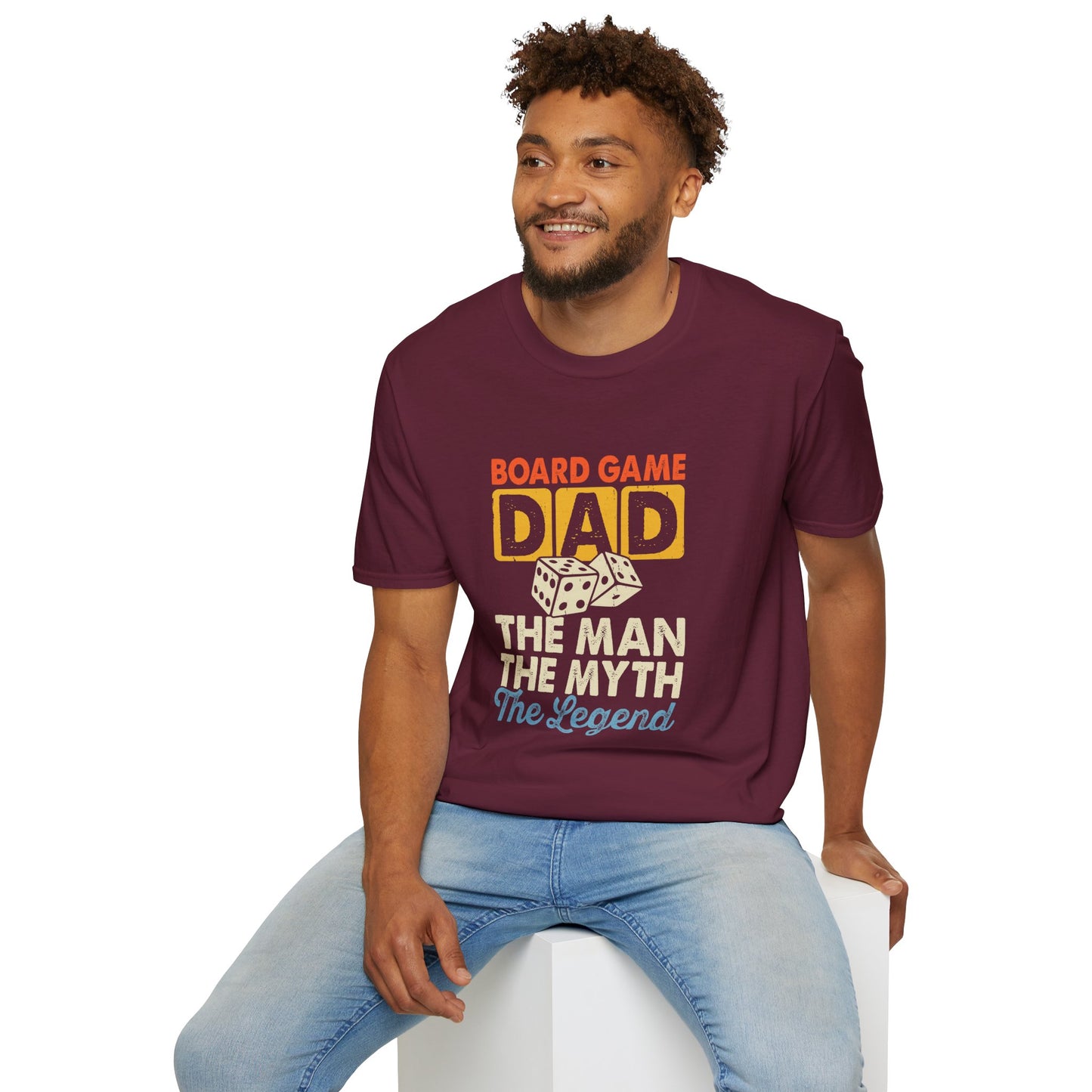 "Board Game Dad" Funny & Trendy Graphic Tee β Perfect Gift for Gamer Dads, Family Night Lovers & Game Night Champions
