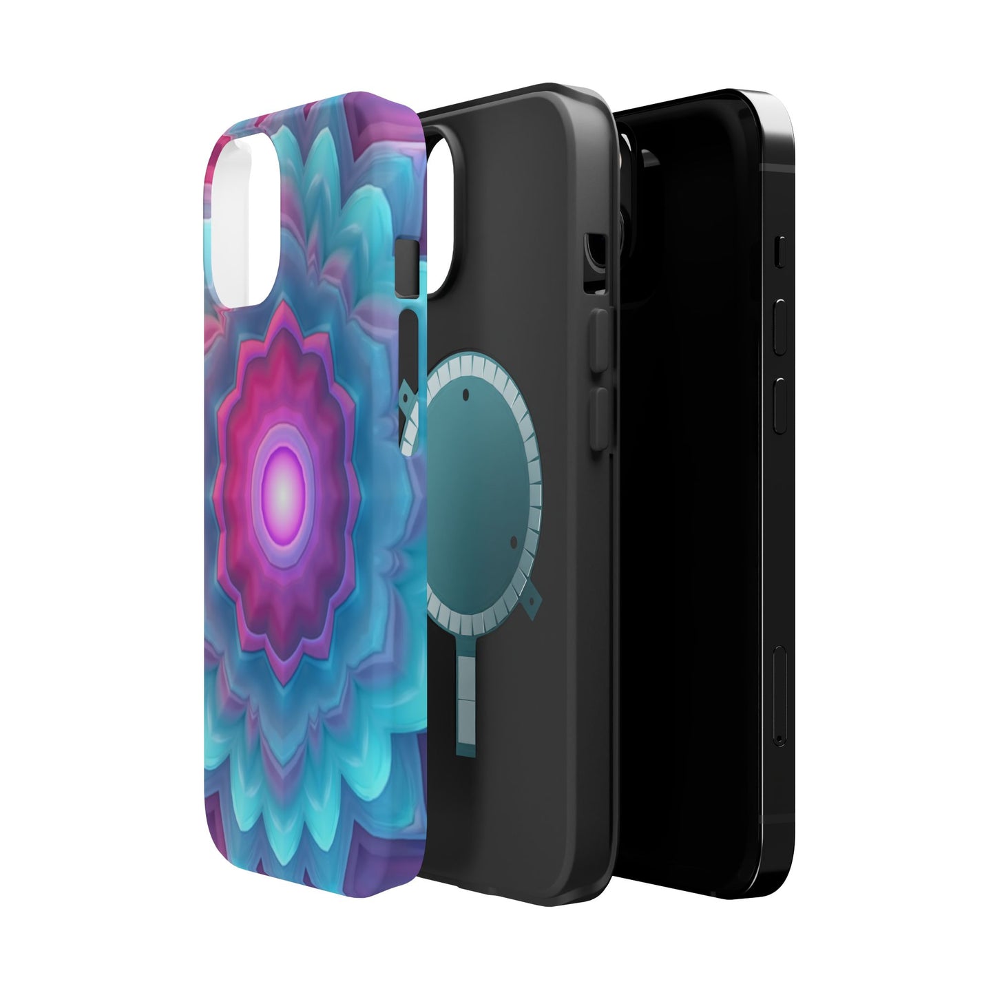 Cosmic Bloom iPhone Case - Galaxy Floral Design, Aesthetic Gift Idea
