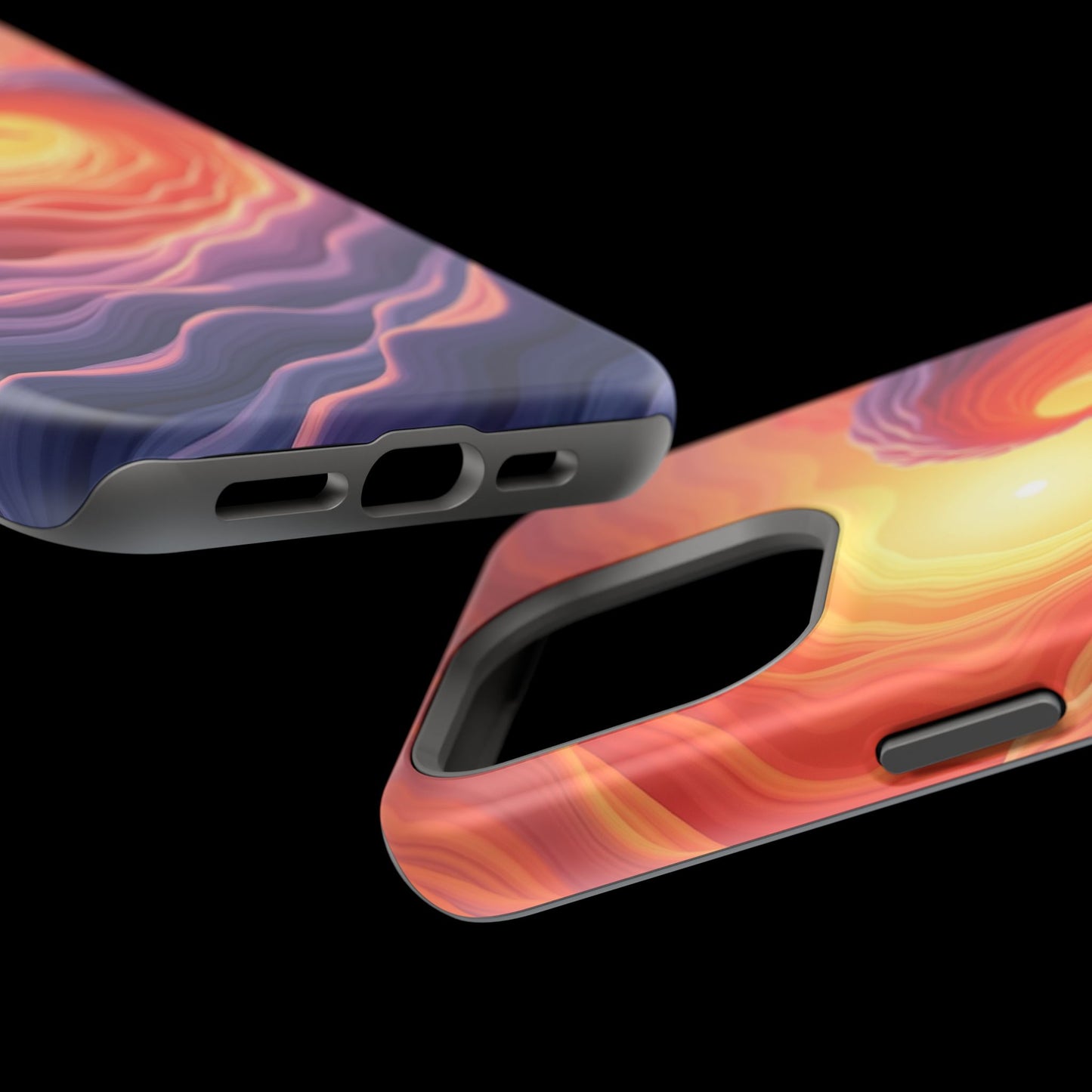 Sunburst Wave iPhone Case - Ocean Sunset Design, Aesthetic Beach Gift Idea