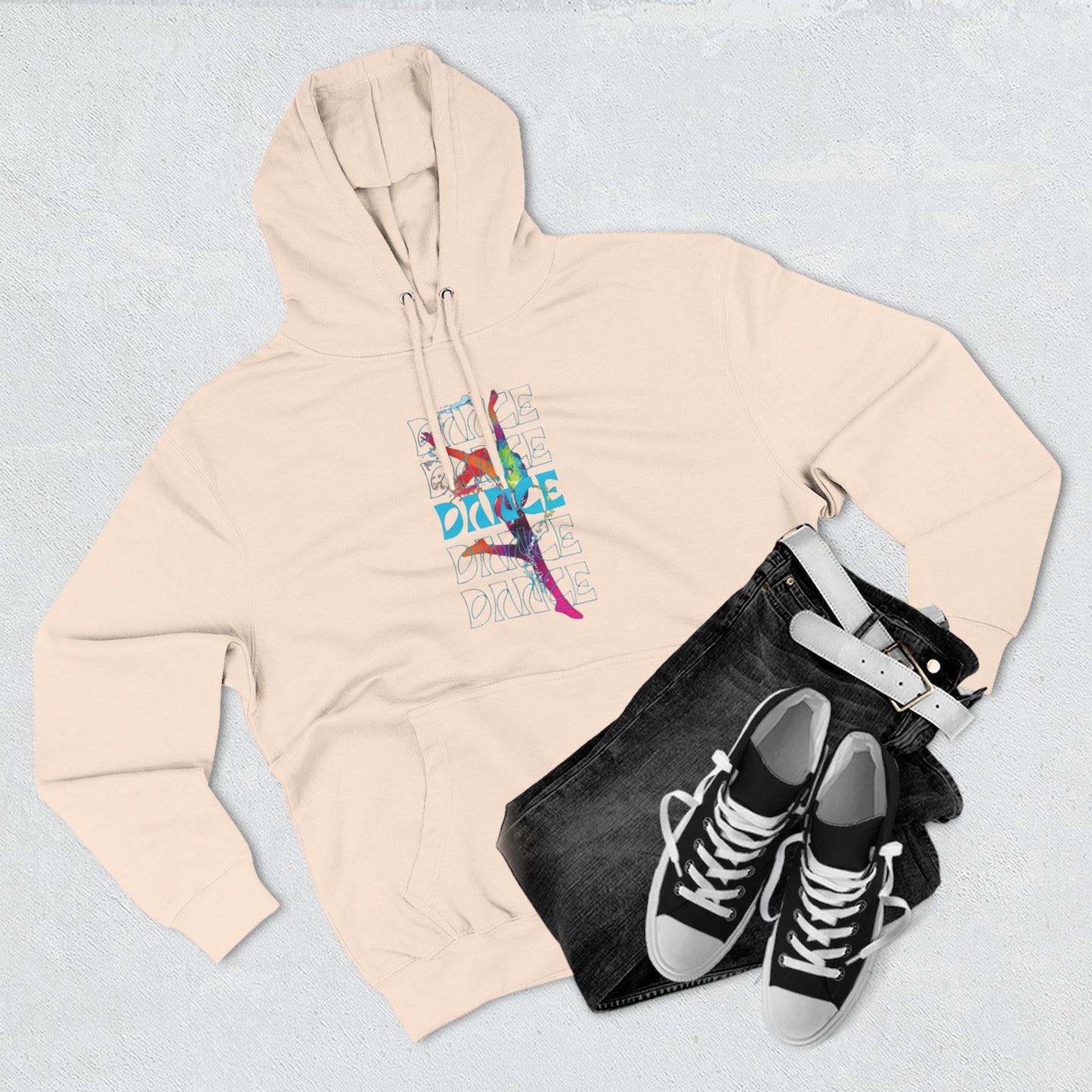 “Dance Dance Dance” Graphic Pullover, Motivational Dancer Gift, Dance Moms Inspired Apparel, Cozy Unisex Hoodie
