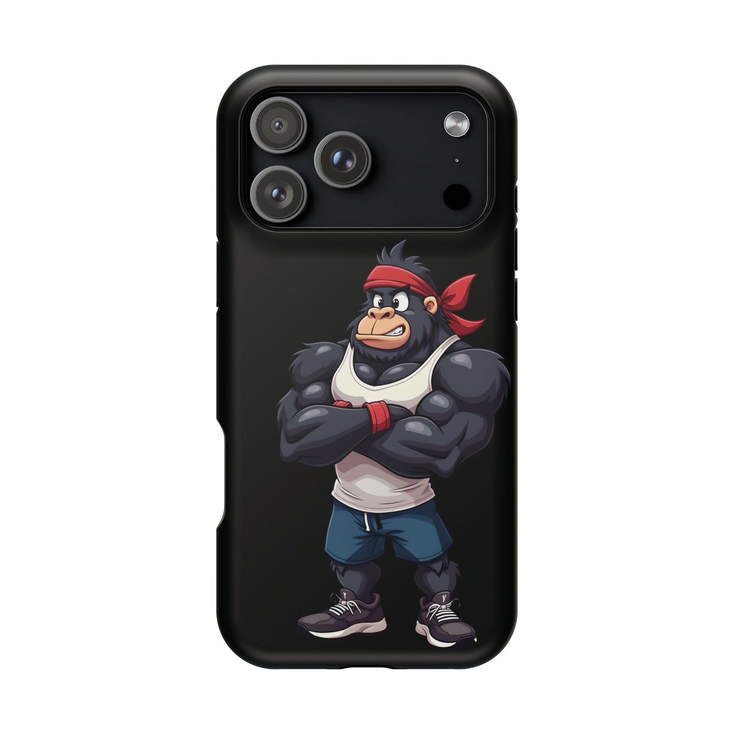 Red Band Gym Gorilla Phone Case β Fierce Style Meets Tough Protection
