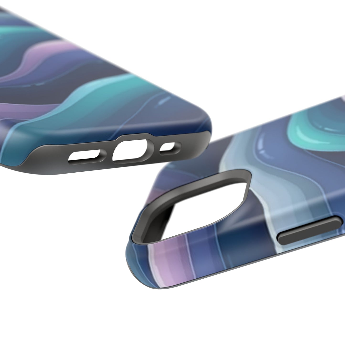 Blue Wave Phone Case - Aesthetic iPhone Case | Dark Moody Gradient Design | Gifts for Her | Unique Art Print