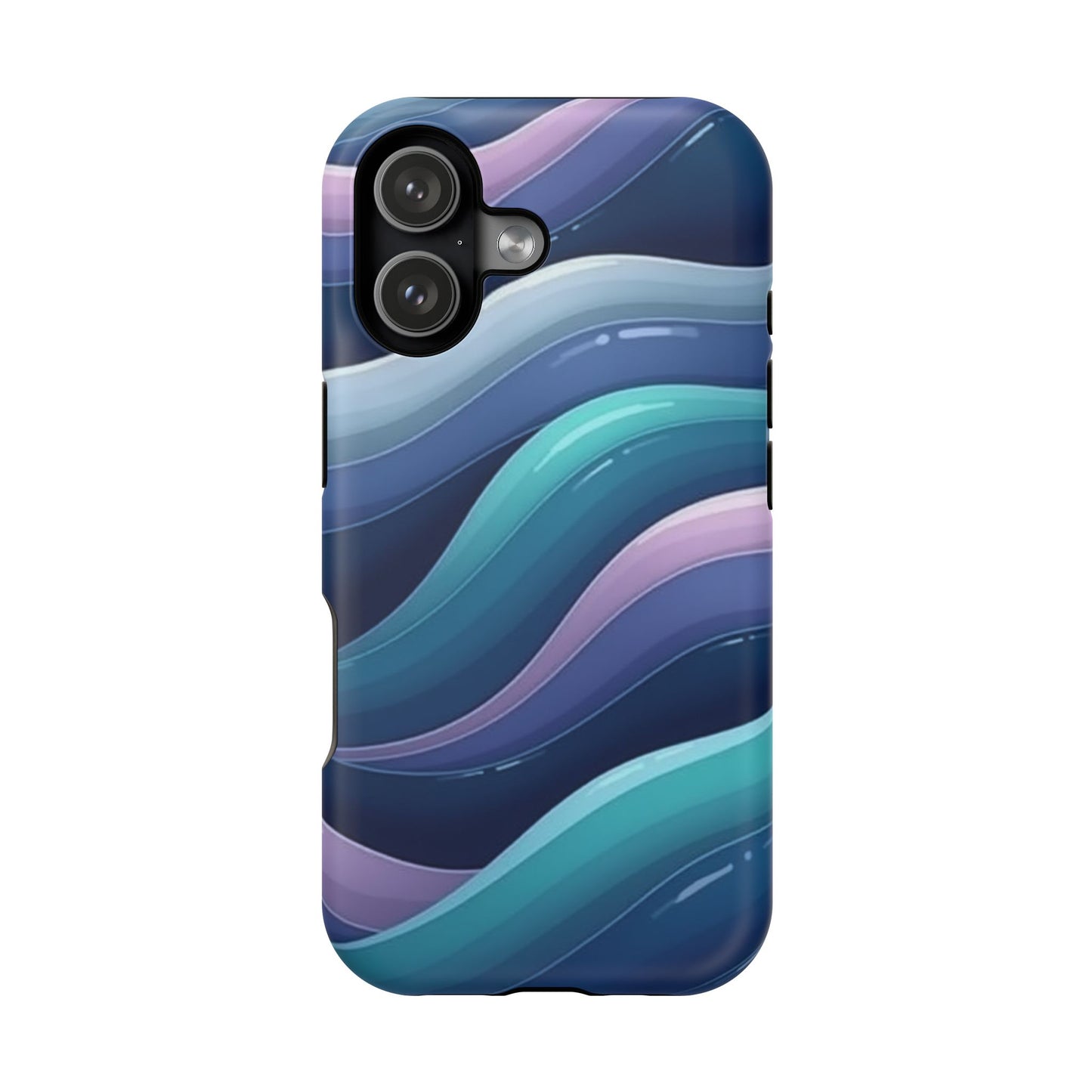 Blue Wave Phone Case - Aesthetic iPhone Case | Dark Moody Gradient Design | Gifts for Her | Unique Art Print