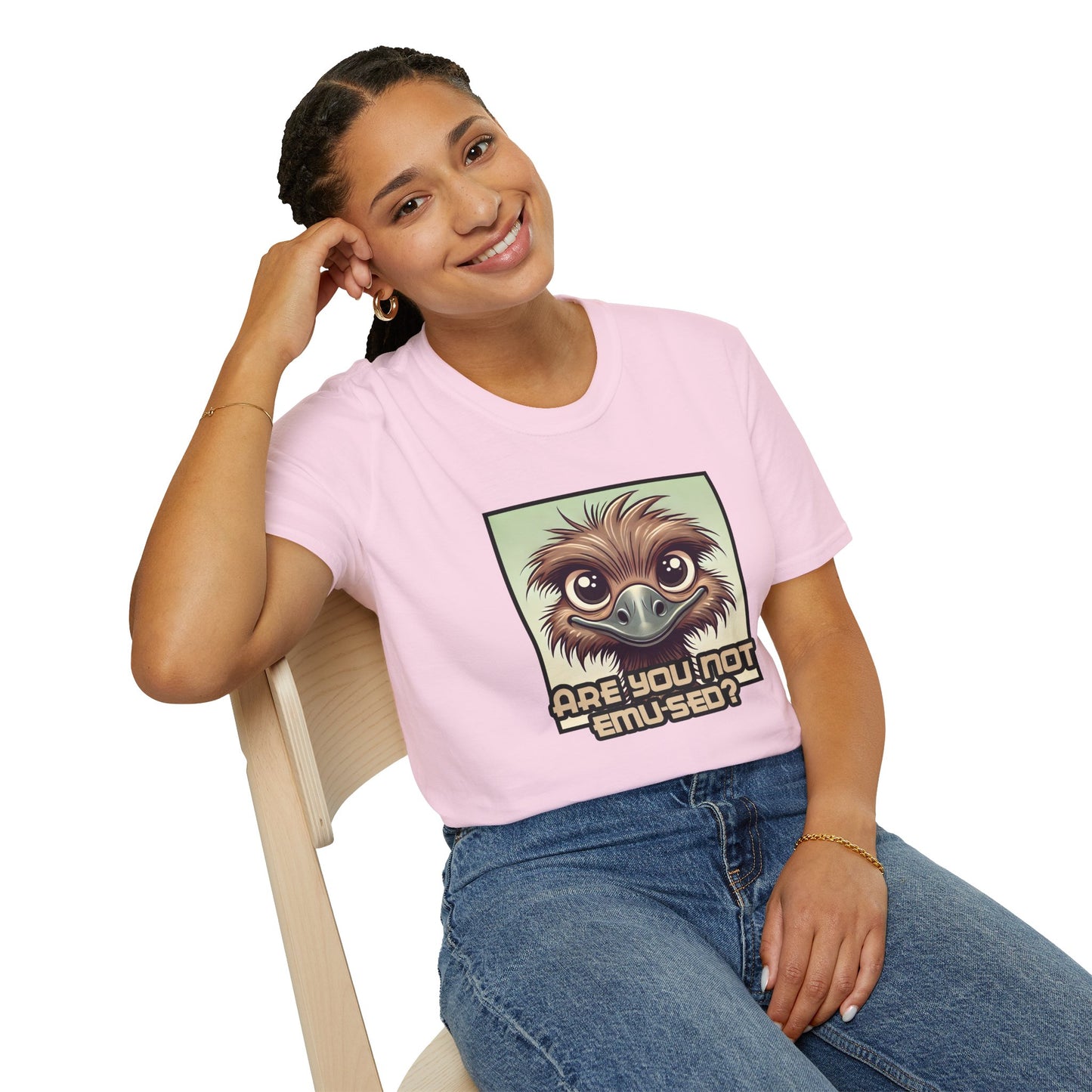 "Are You Not Emu-sed?" Funny & Witty Graphic Tee β Hilarious Bird Joke Shirt for Animal Lovers, Nerds & Humor Fans