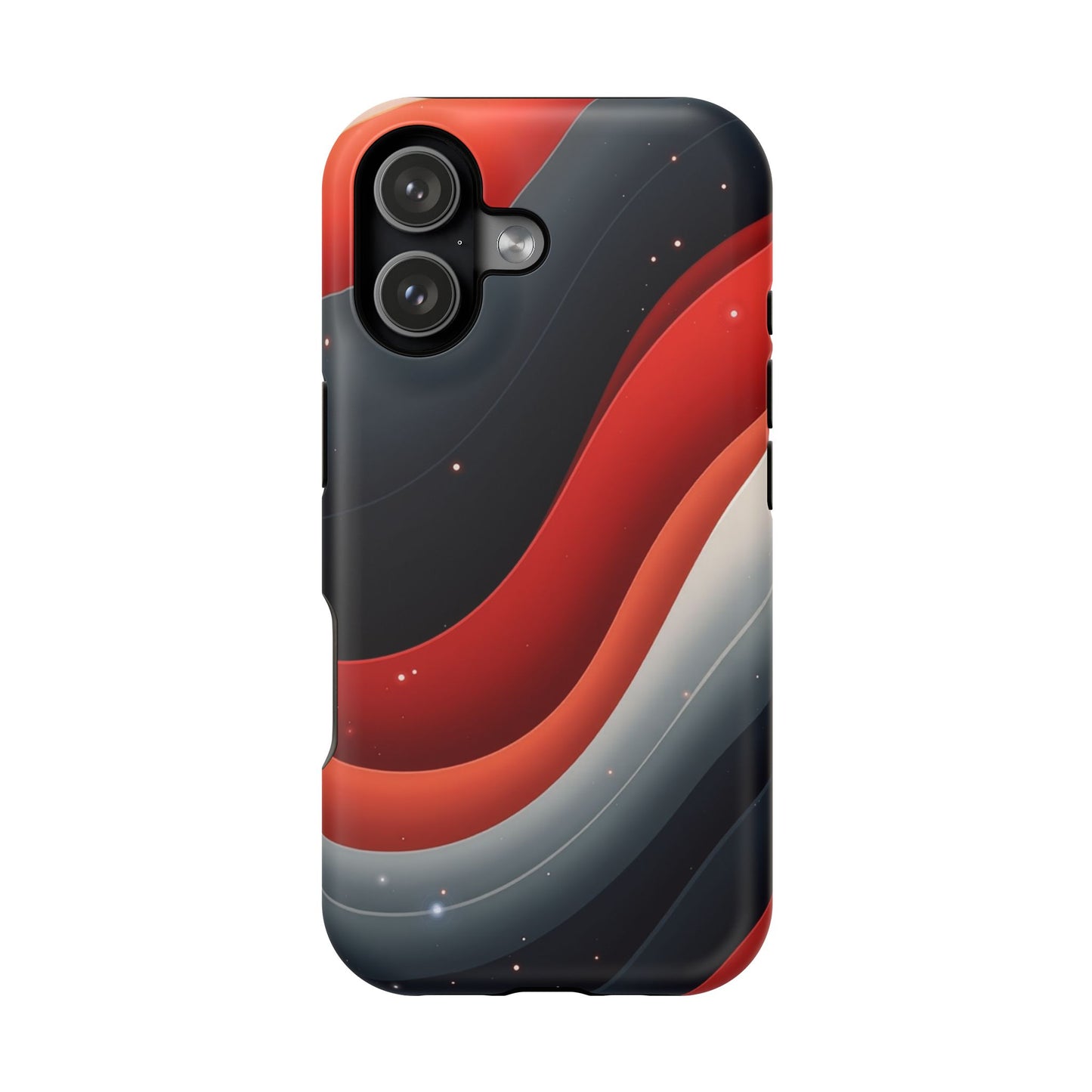 Celestial Waves iPhone Case - Galaxy Space Design, Aesthetic Gift Idea