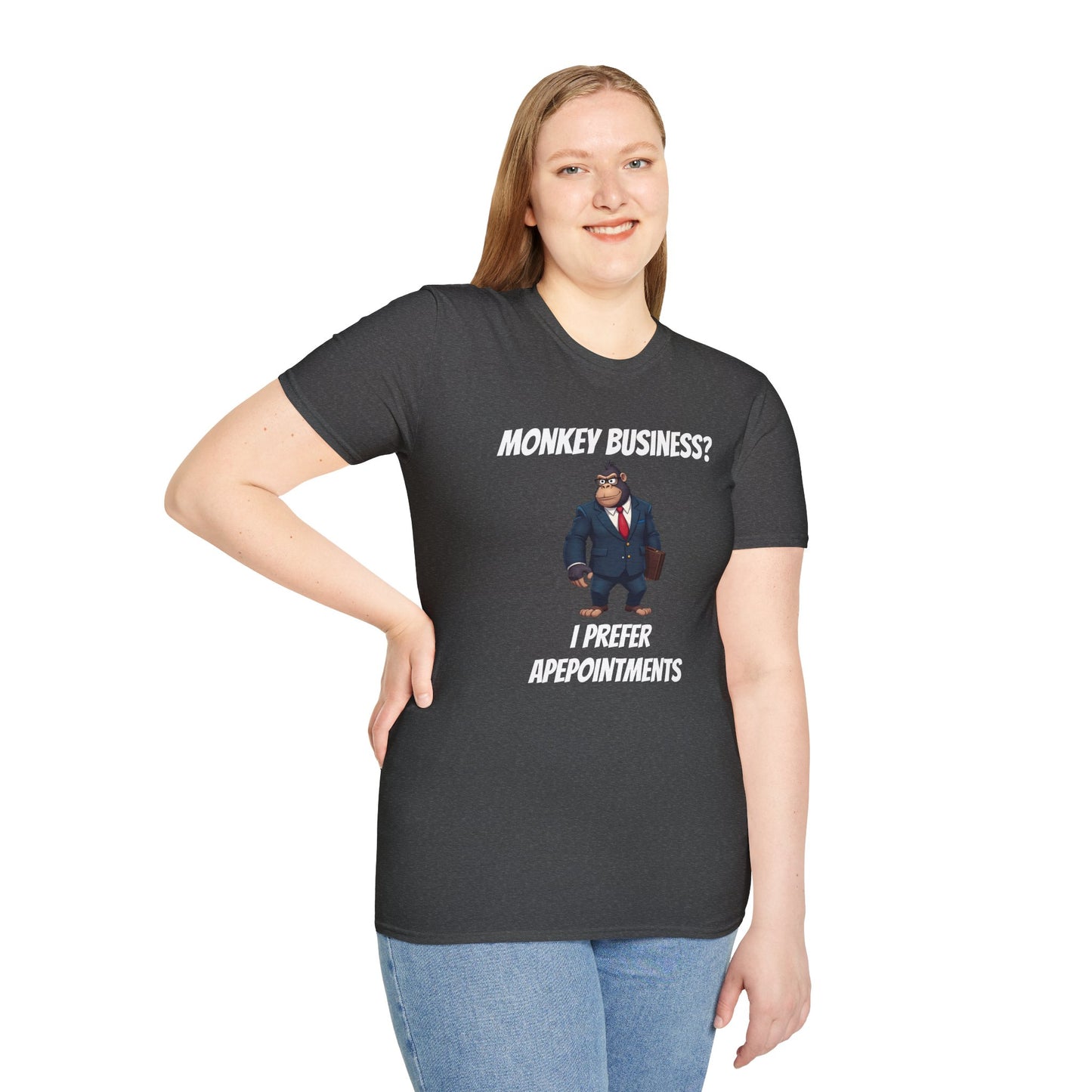 Apeointments Only β Funny Business Gorilla T-Shirt