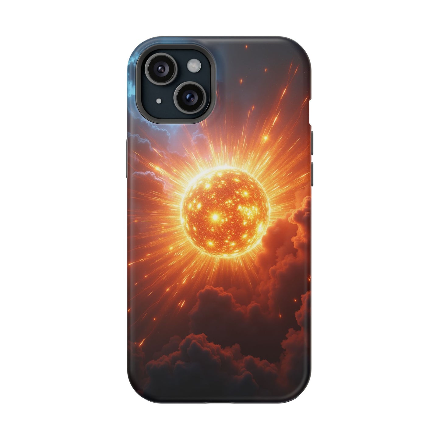 Sun Phone Case - Fiery Starburst iPhone Cover - Astronomy Gift for Him/Her
