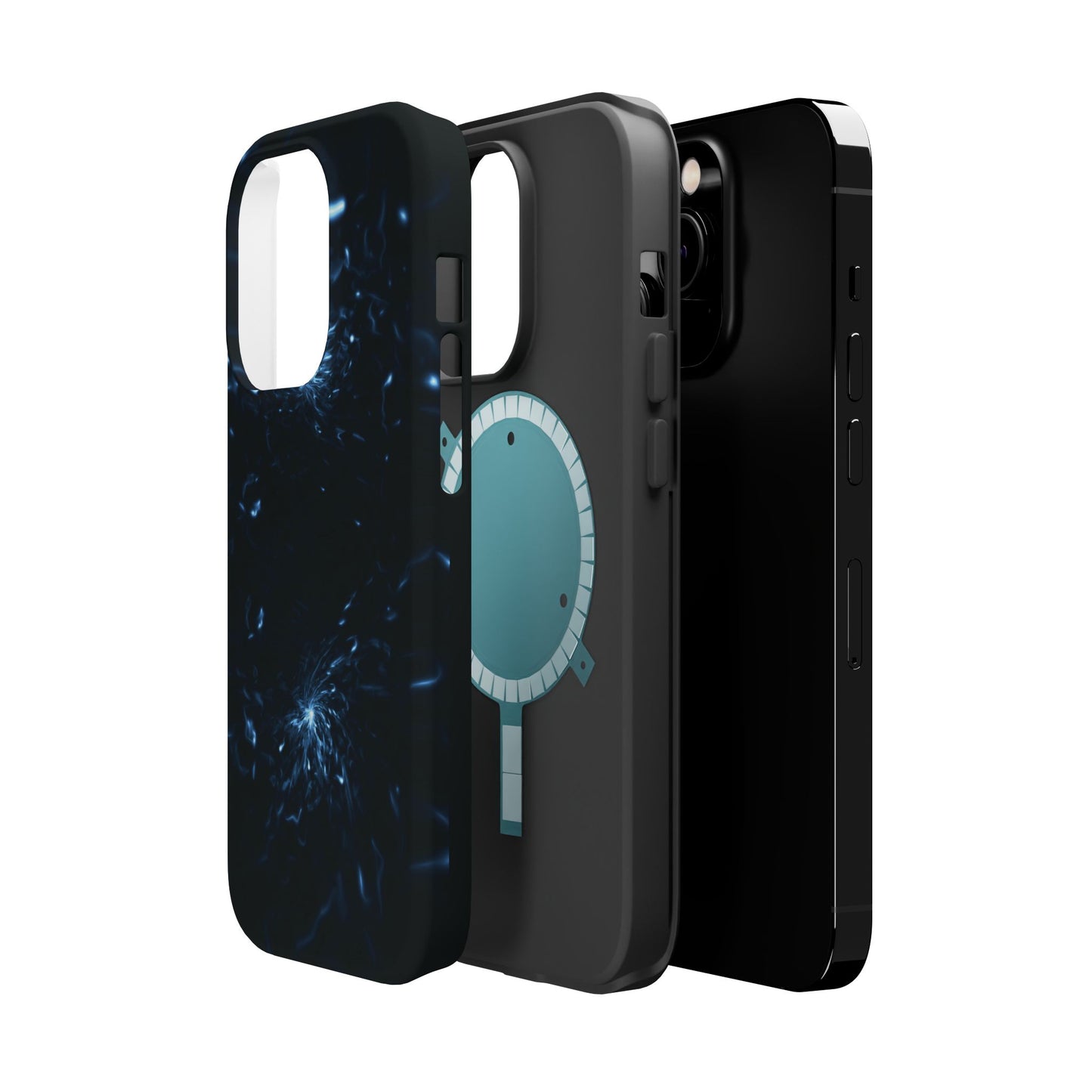 Galaxy Phone Case - Aesthetic iPhone Case | Blue Abstract Energy Design | Gifts for Him/Her | Sci-Fi Tech Vibes