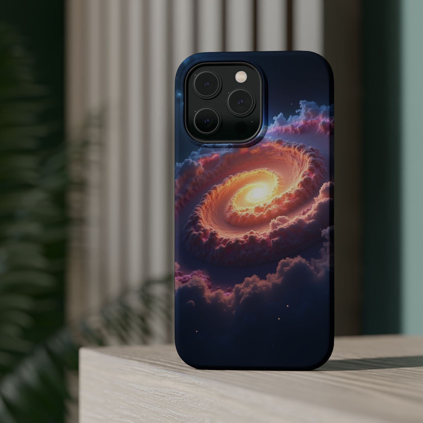 Ethereal Spiral Galaxy Phone Case for iPhone | Dreamy Aesthetic Slim Protective Cover