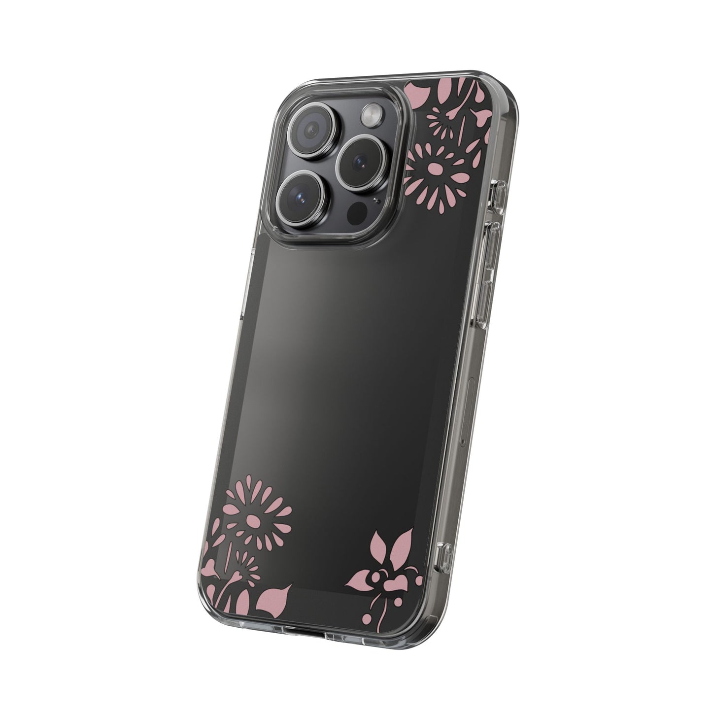Elegant Floral Clear Phone Case β Minimalist Chic Protection