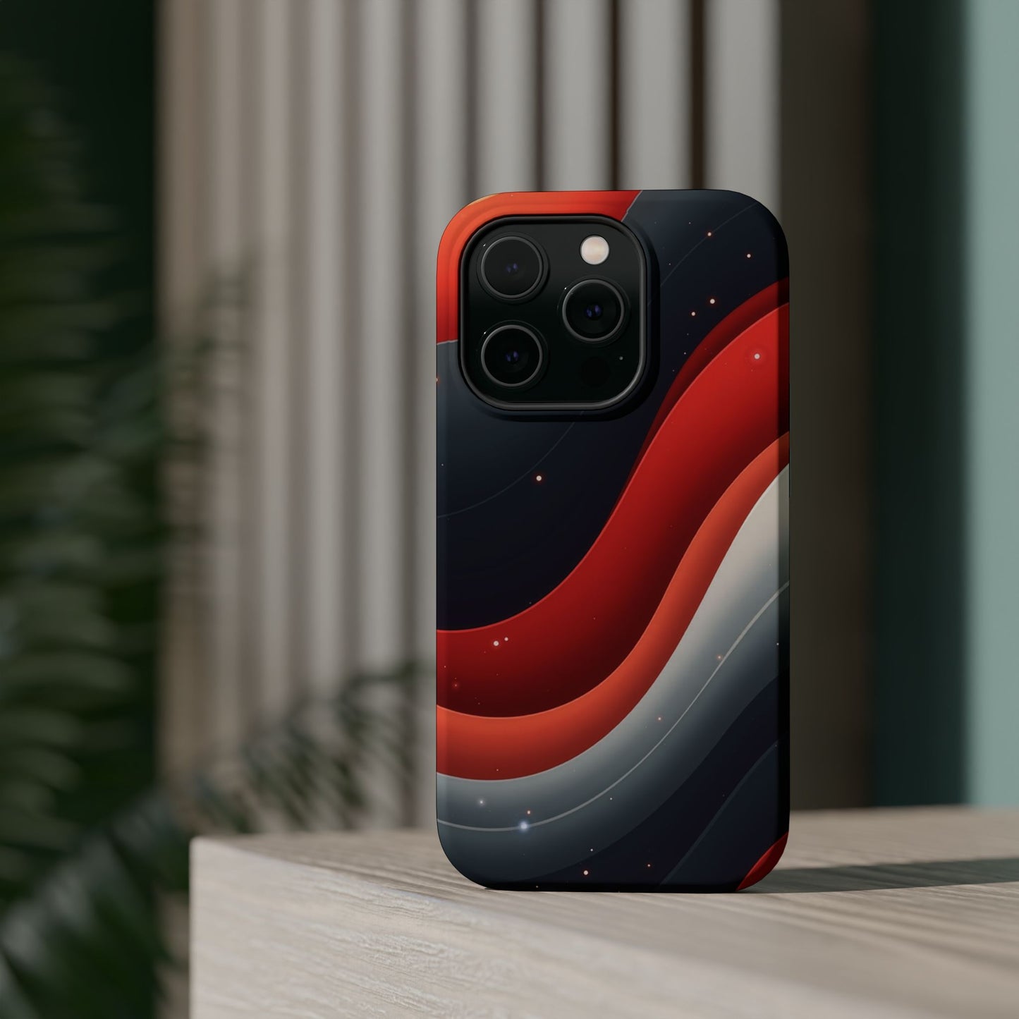Celestial Waves iPhone Case - Galaxy Space Design, Aesthetic Gift Idea