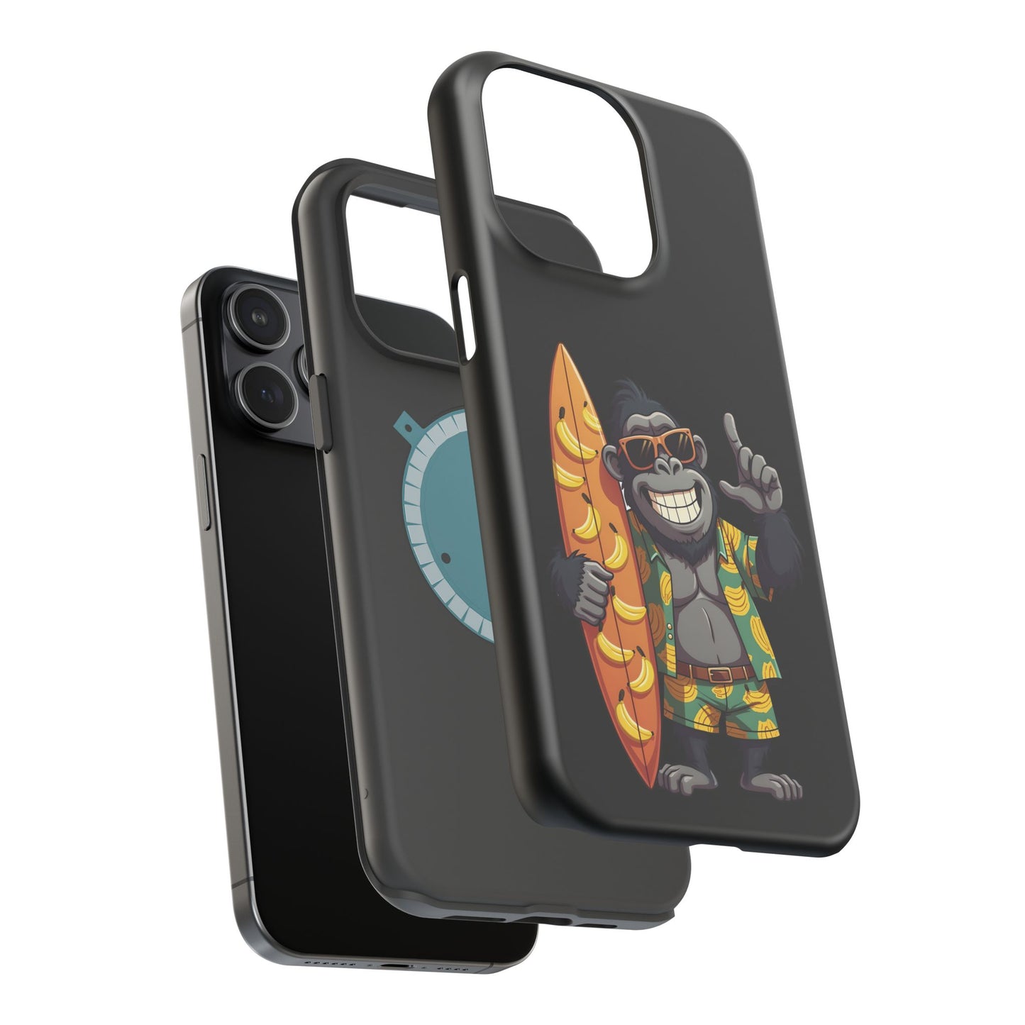 Banana Vibes Surf Gorilla Phone Case β Tropical Chill Meets Jungle Fun