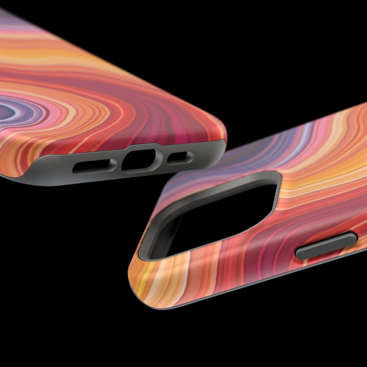Lava Flow iPhone Case - Abstract Swirl Design, Trendy Aesthetic Gift Idea