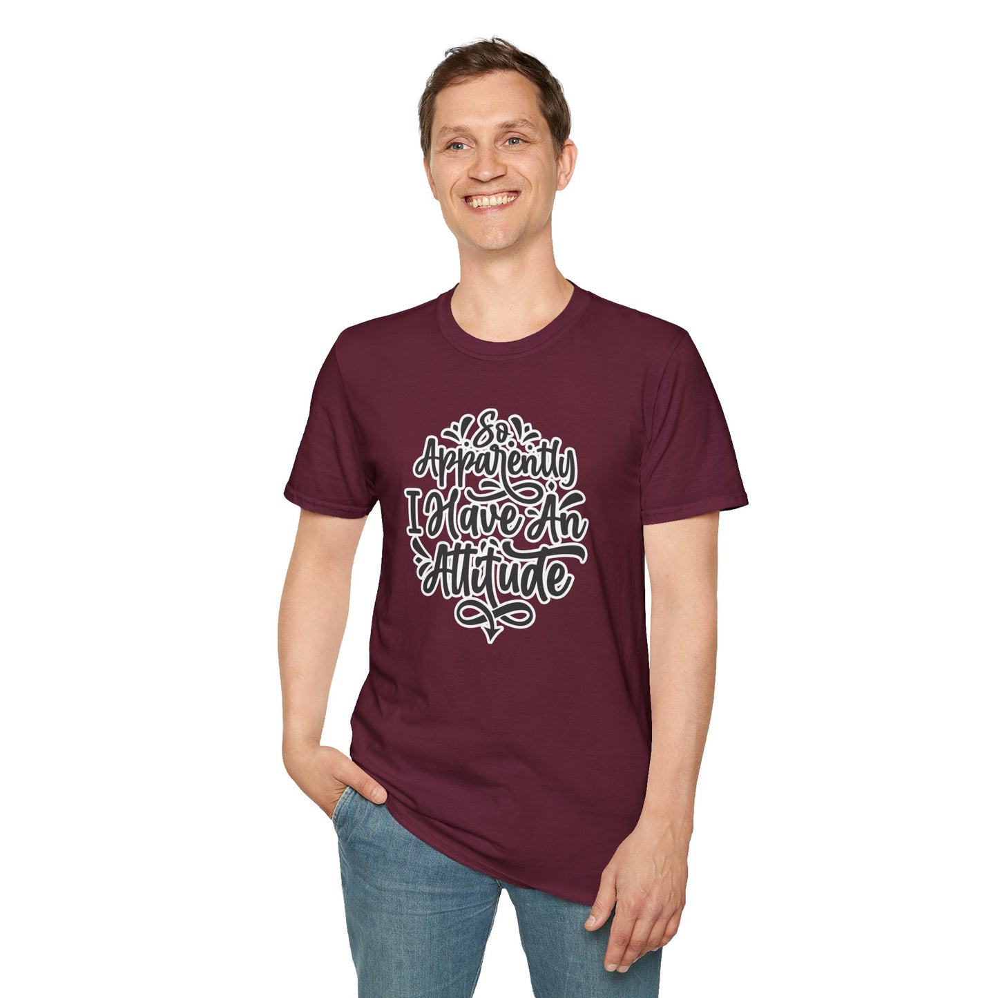 "So Apparently I Have an Attitude" Funny & Sarcastic T-Shirt β Witty Confidence Tee for the Bold, Chill, and Slightly Defiant