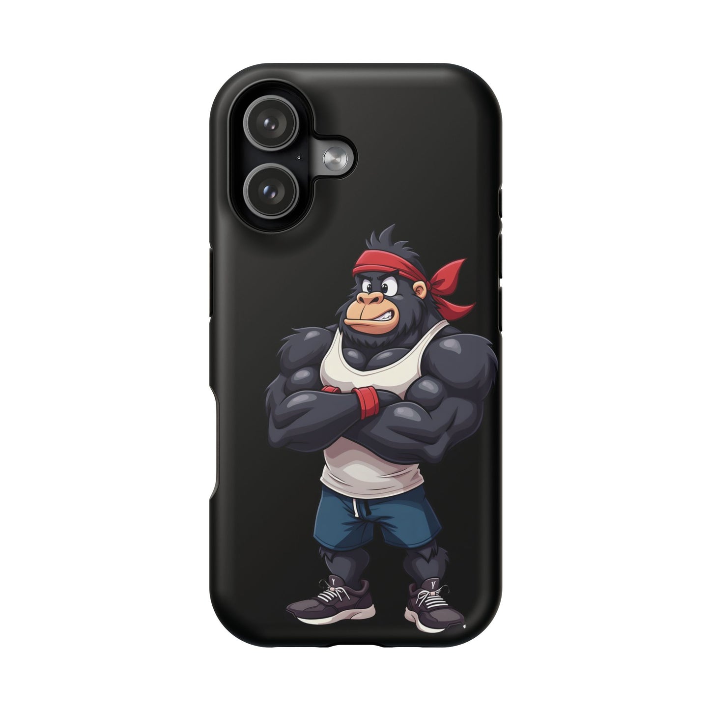 Red Band Gym Gorilla Phone Case β Fierce Style Meets Tough Protection