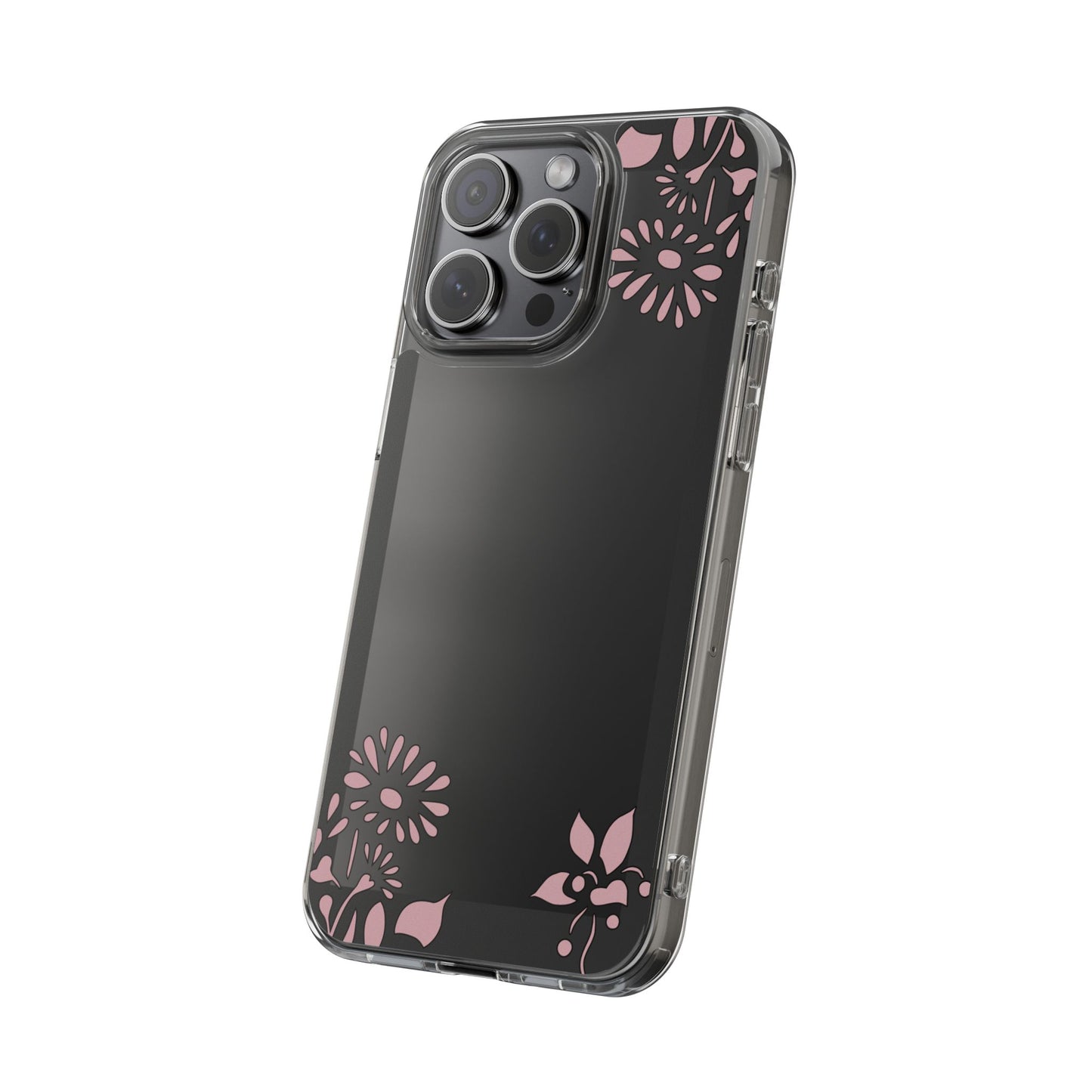 Elegant Floral Clear Phone Case β Minimalist Chic Protection