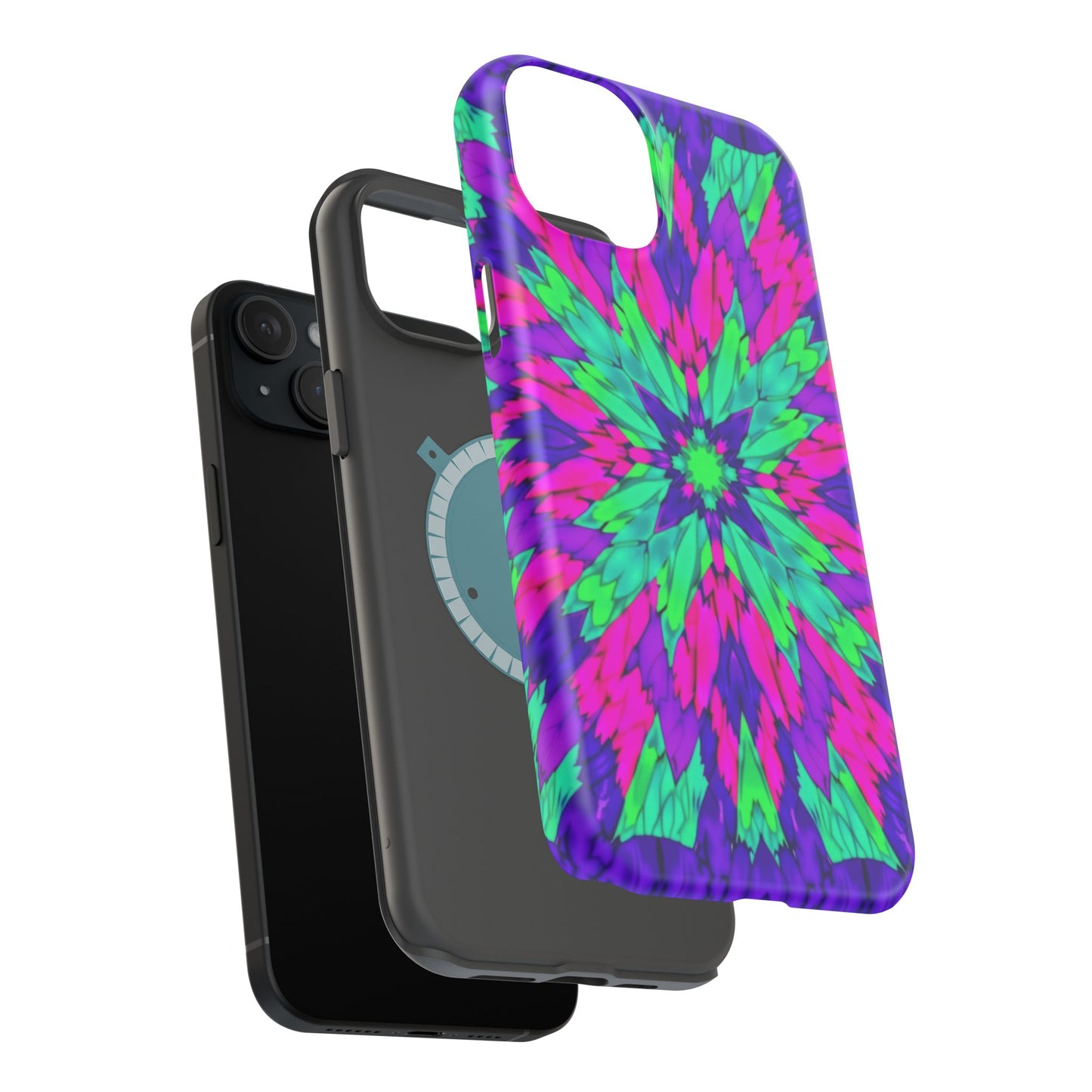 Psychedelic Mandala Phone Case - Trippy Art Gift | Colorful Flower Cases for iPhone Lovers
