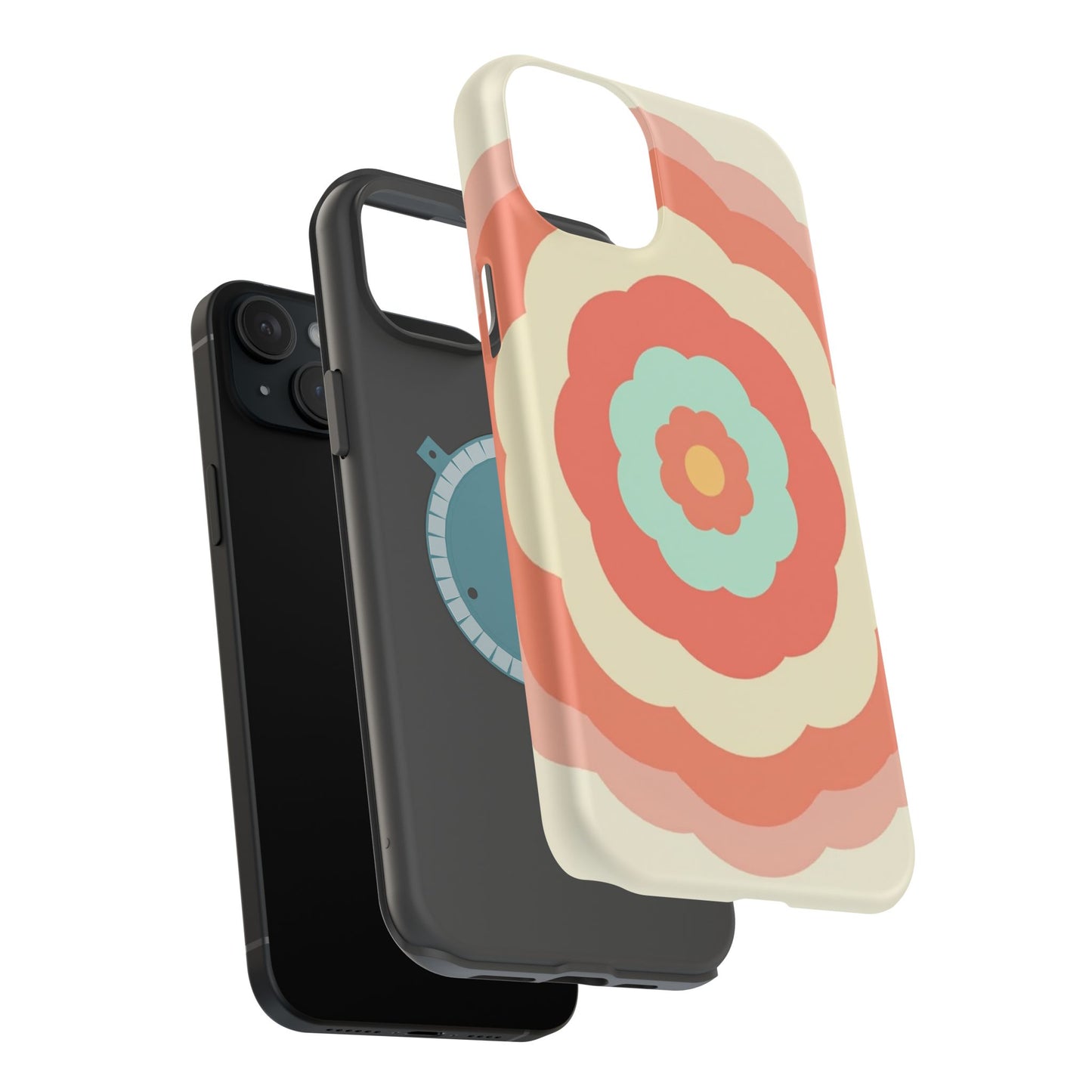 Cute Flower Phone Case - Pastel Aesthetic iPhone Case, Kawaii Gift Idea, Retro Floral Design