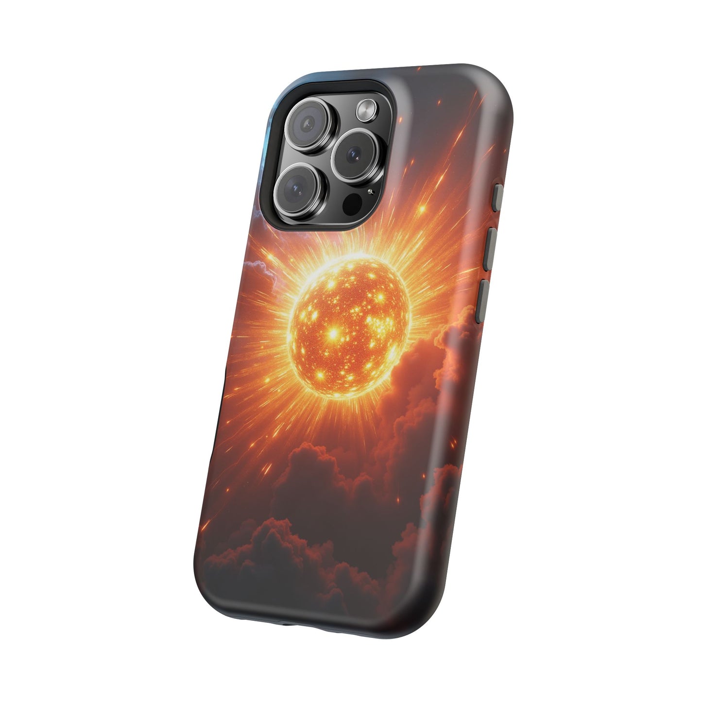 Sun Phone Case - Fiery Starburst iPhone Cover - Astronomy Gift for Him/Her