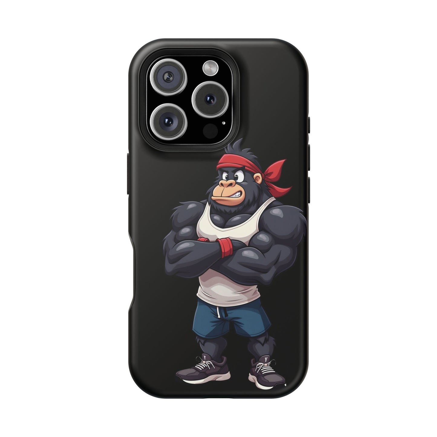 Red Band Gym Gorilla Phone Case β Fierce Style Meets Tough Protection
