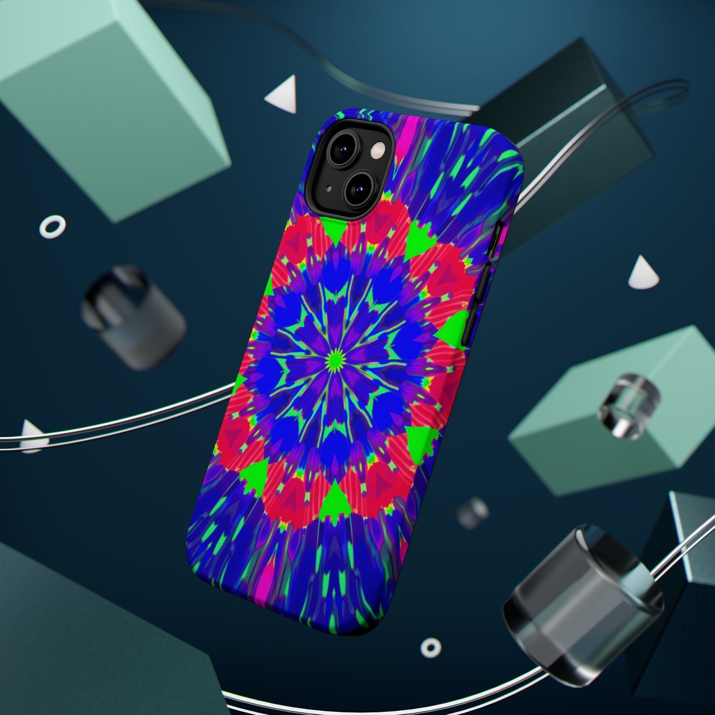 Neon Phone Case - Trippy iPhone Case, Rave Gift Idea, Aesthetic Y2K Accessory