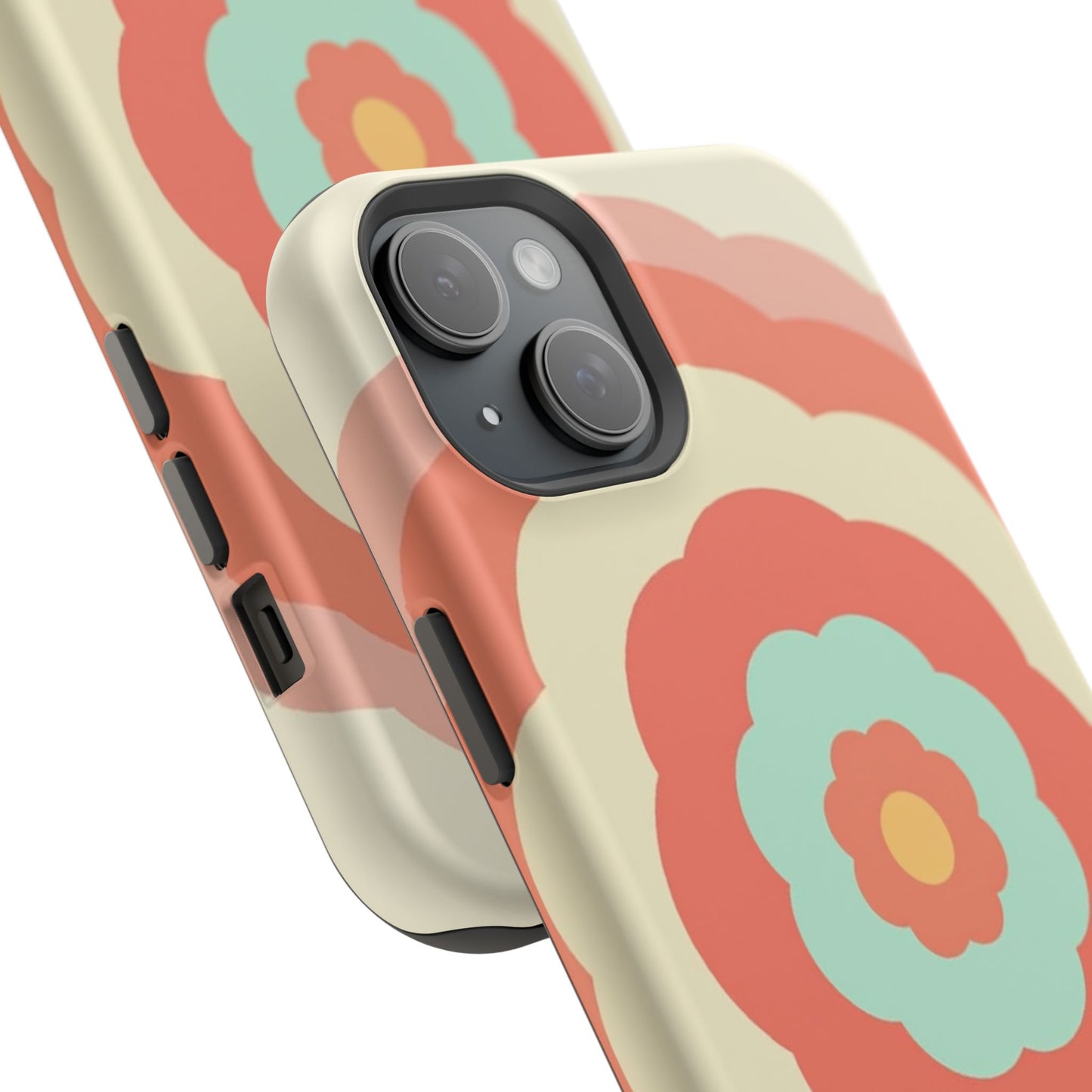 Cute Flower Phone Case - Pastel Aesthetic iPhone Case, Kawaii Gift Idea, Retro Floral Design