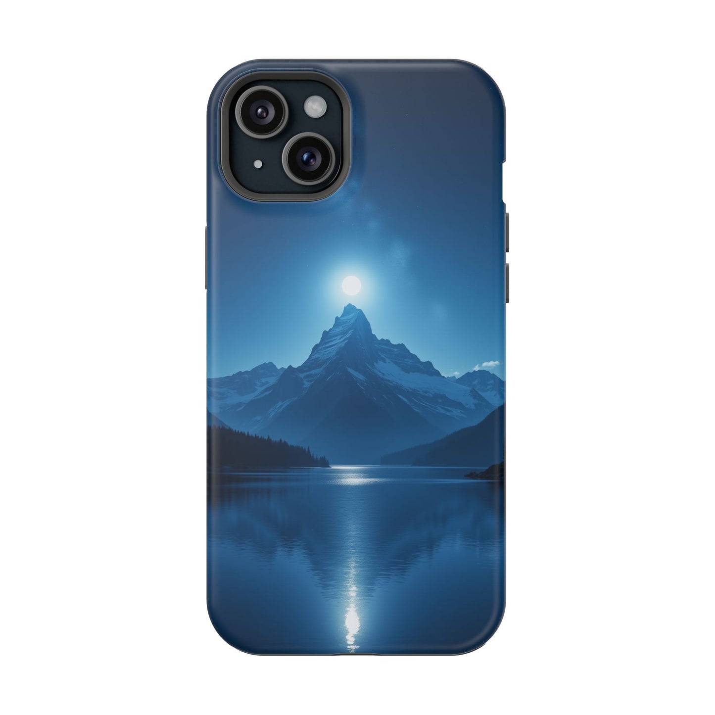 Mountain Moon Phone Case - Serene Landscape iPhone Cover - Nature Lover Gift