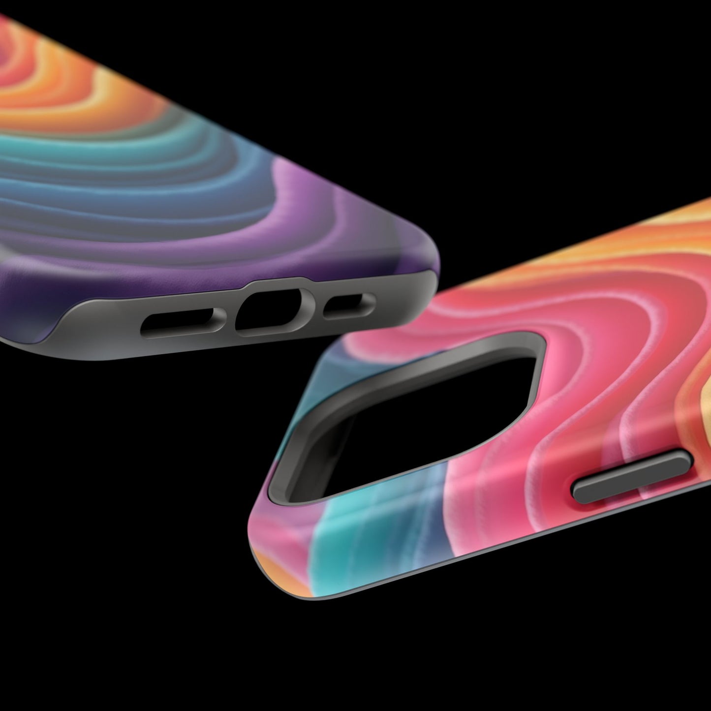 Colorful Wave Phone Case - Aesthetic iPhone Case, Pride Gift Idea, Trendy Summer Accessory