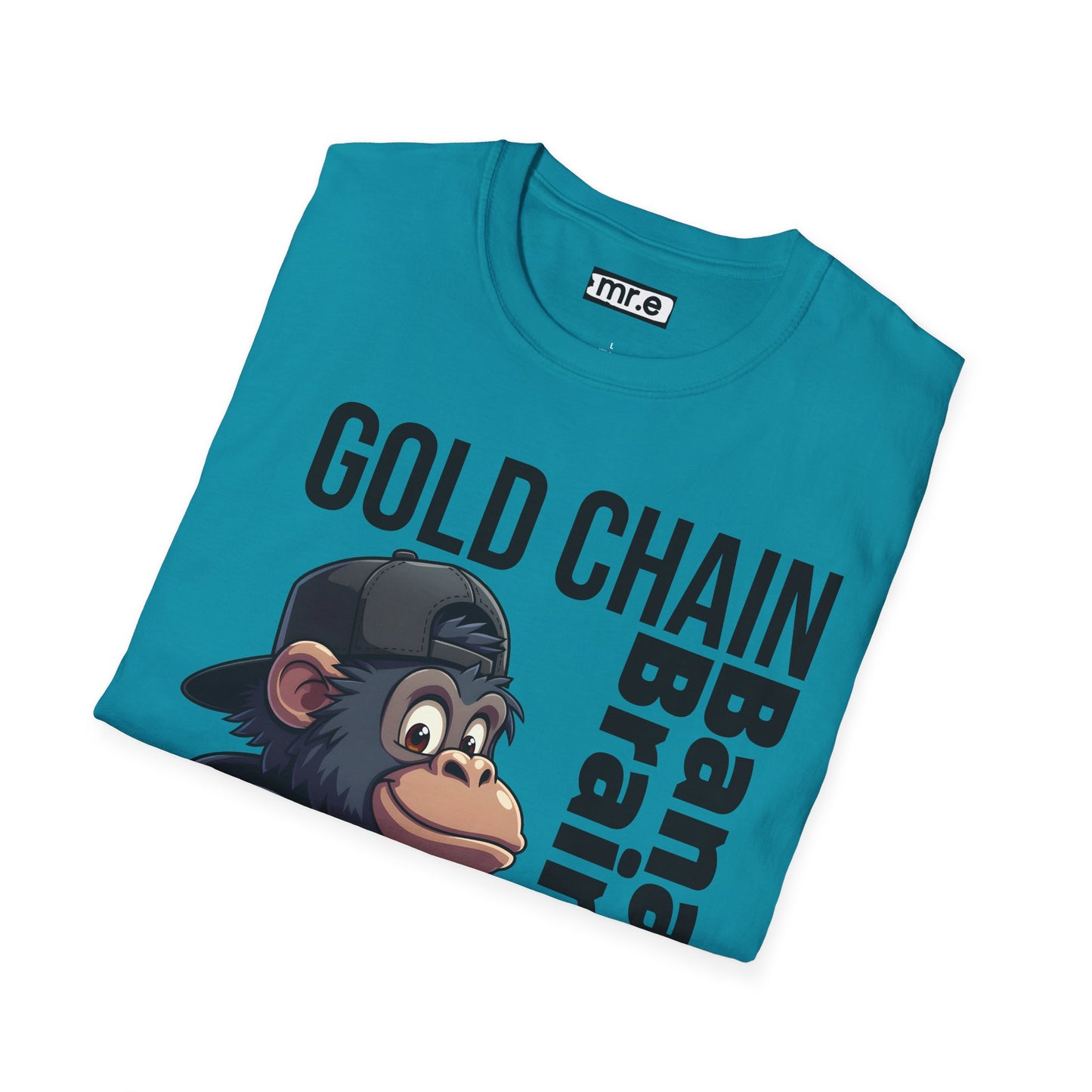 Gold Chain Banana Brain β Funny Hip-Hop Chimp T-Shirt