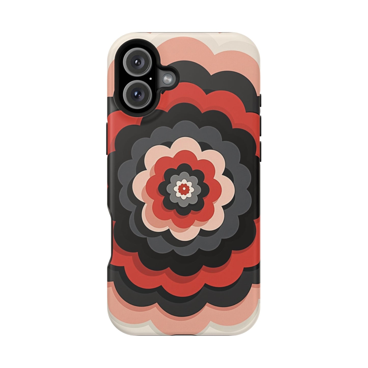 Floral Phone Case - Retro Flower iPhone Case, Aesthetic Gift Idea, Cute Pink Design