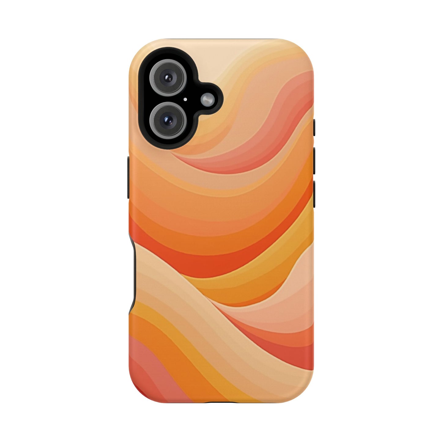 Retro Wave Phone Case - 70s Inspired Aesthetic | Orange Gradient iPhone Case | Gifts for Her | Vintage Style Sun Design