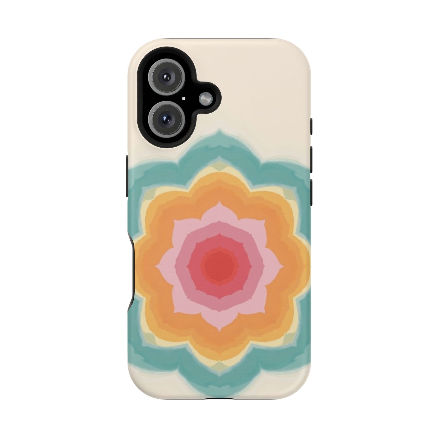 Floral Bloom iPhone Case - Retro Flower Power Design, Aesthetic Gift Idea
