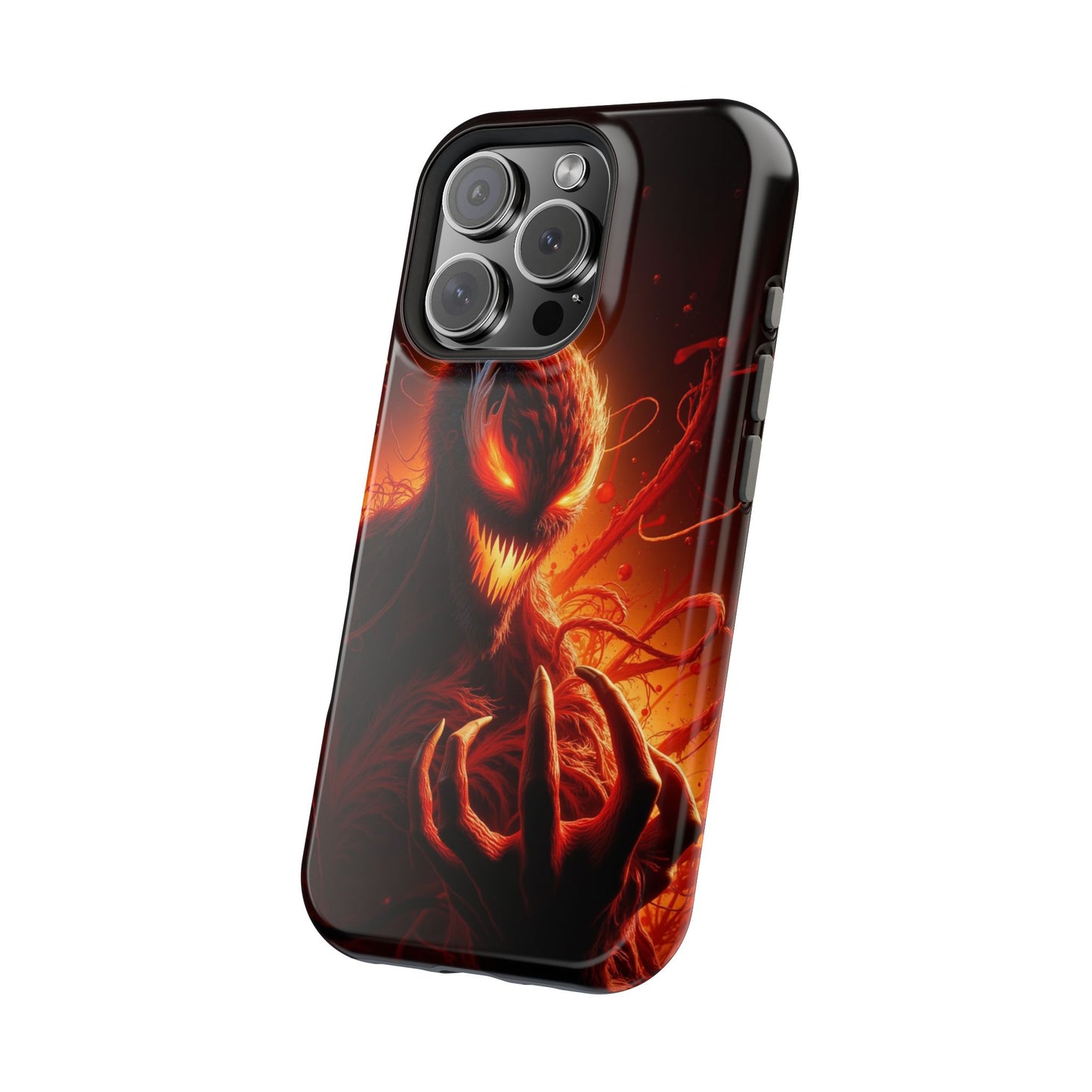 Fiery Alien Phone Case - Aesthetic iPhone Case | Sci-Fi Art Design | Gifts for Him | Unique Phone Accessories