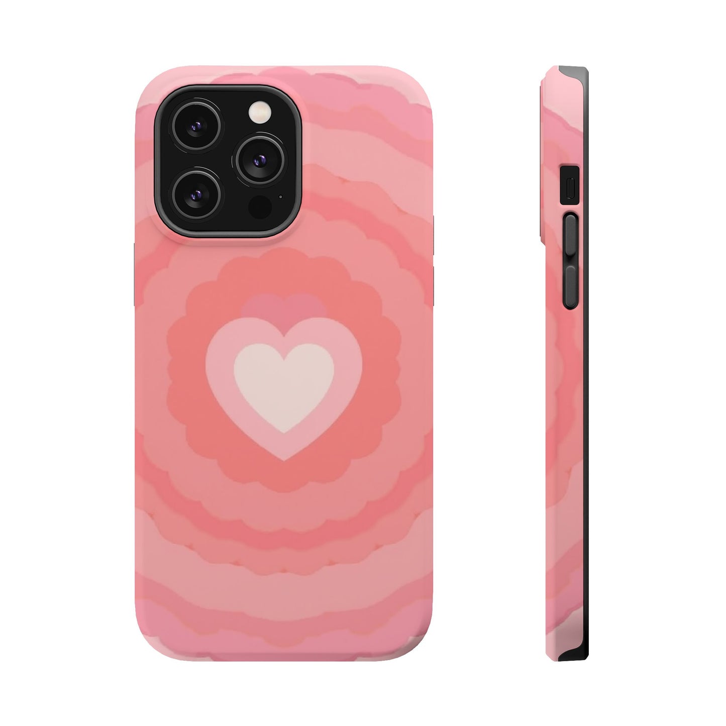 Heart Ripple iPhone Case - Cute Pink Aesthetic - Kawaii Gift for Her