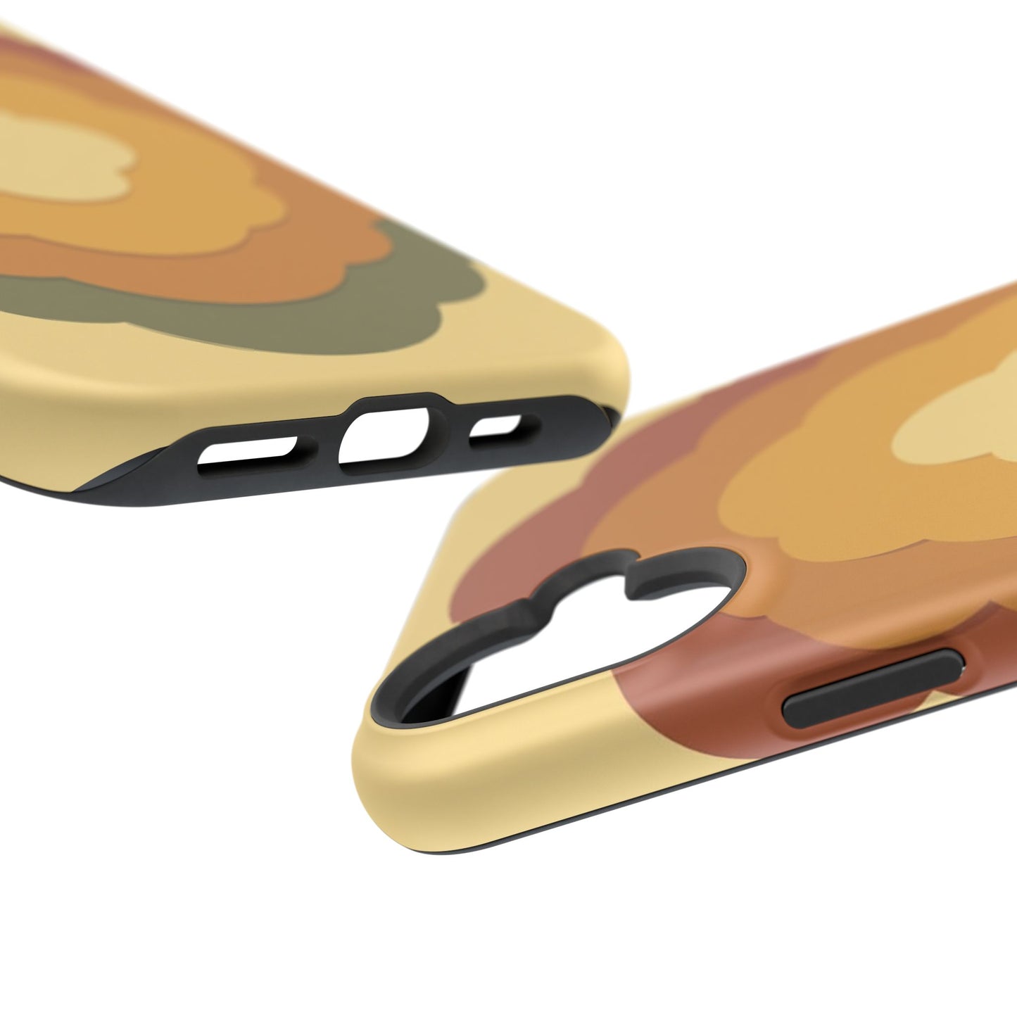 Retro Layered Bloom iPhone Case - 70s Flower Power Design, Vintage Aesthetic Gift Idea