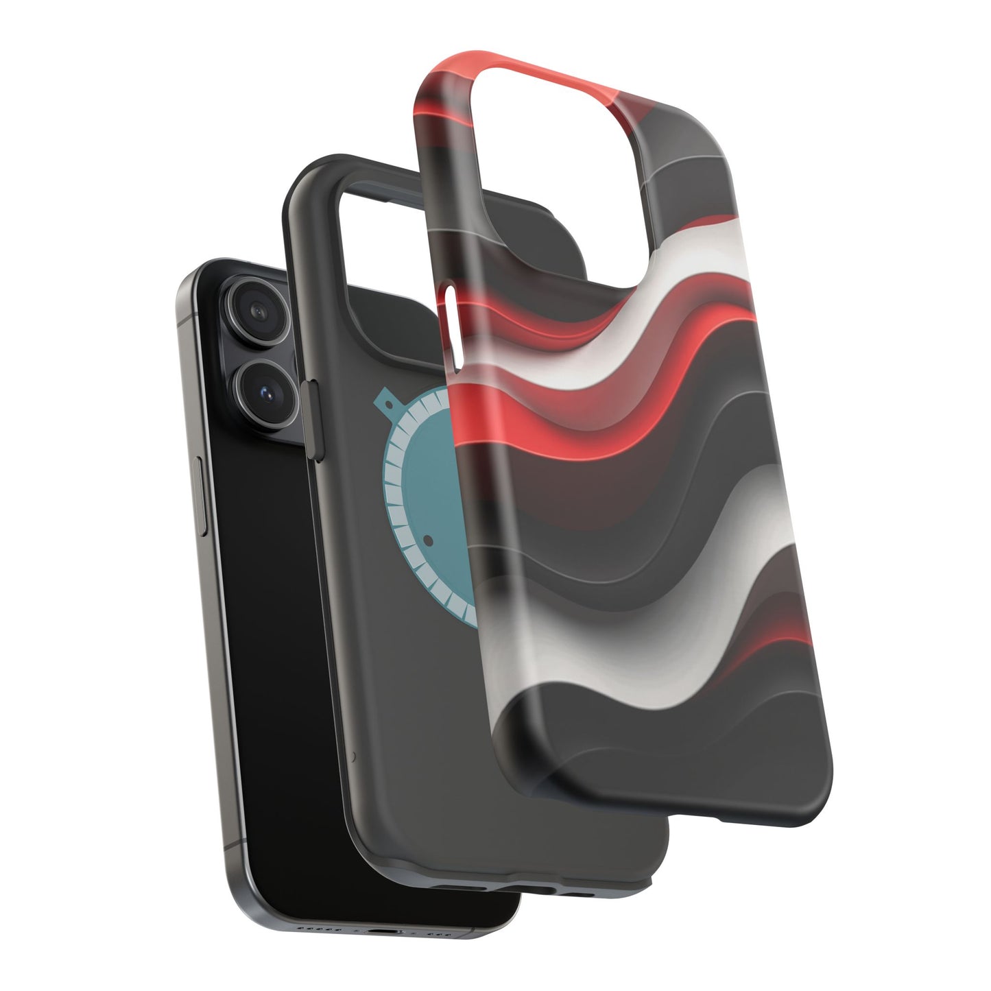 Statement Wave Phone Case - Aesthetic iPhone Case, Edgy Gift Idea, Trendy Summer Accessory